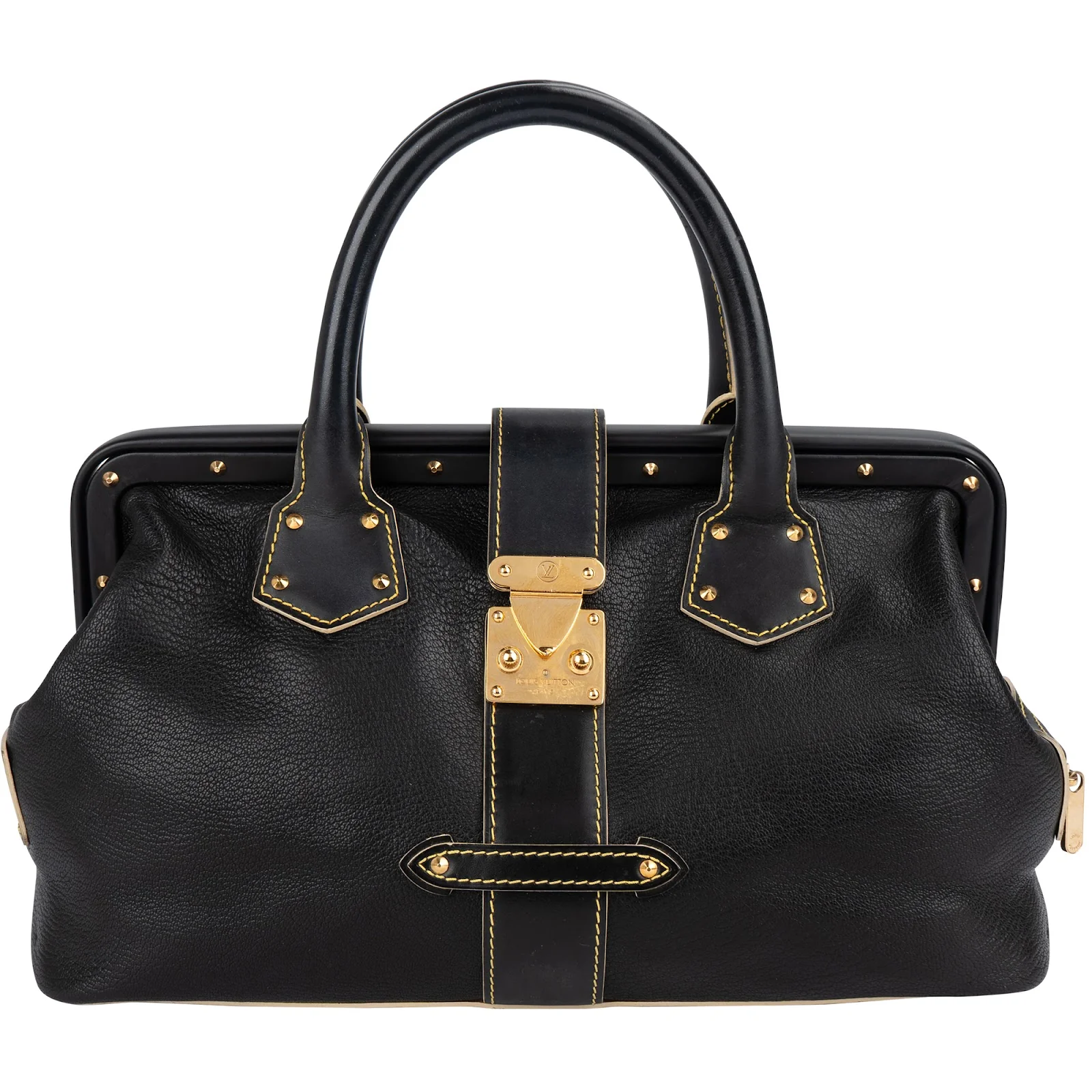 Louis Vuitton Black Leather Suhali L'ingenieux Handbag