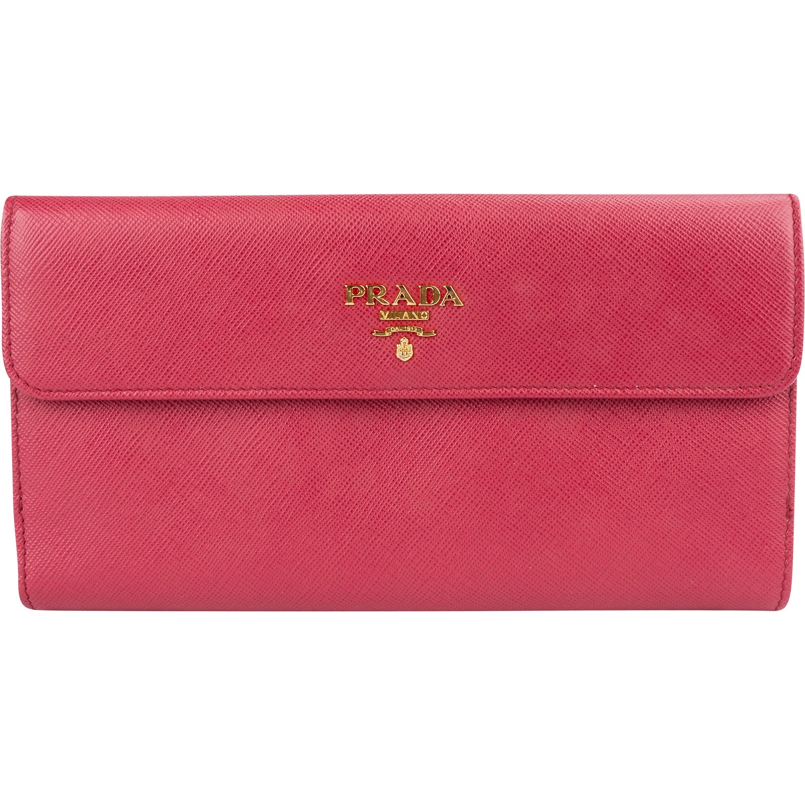 Prada Saffiano Leather Continental Flap Wallet