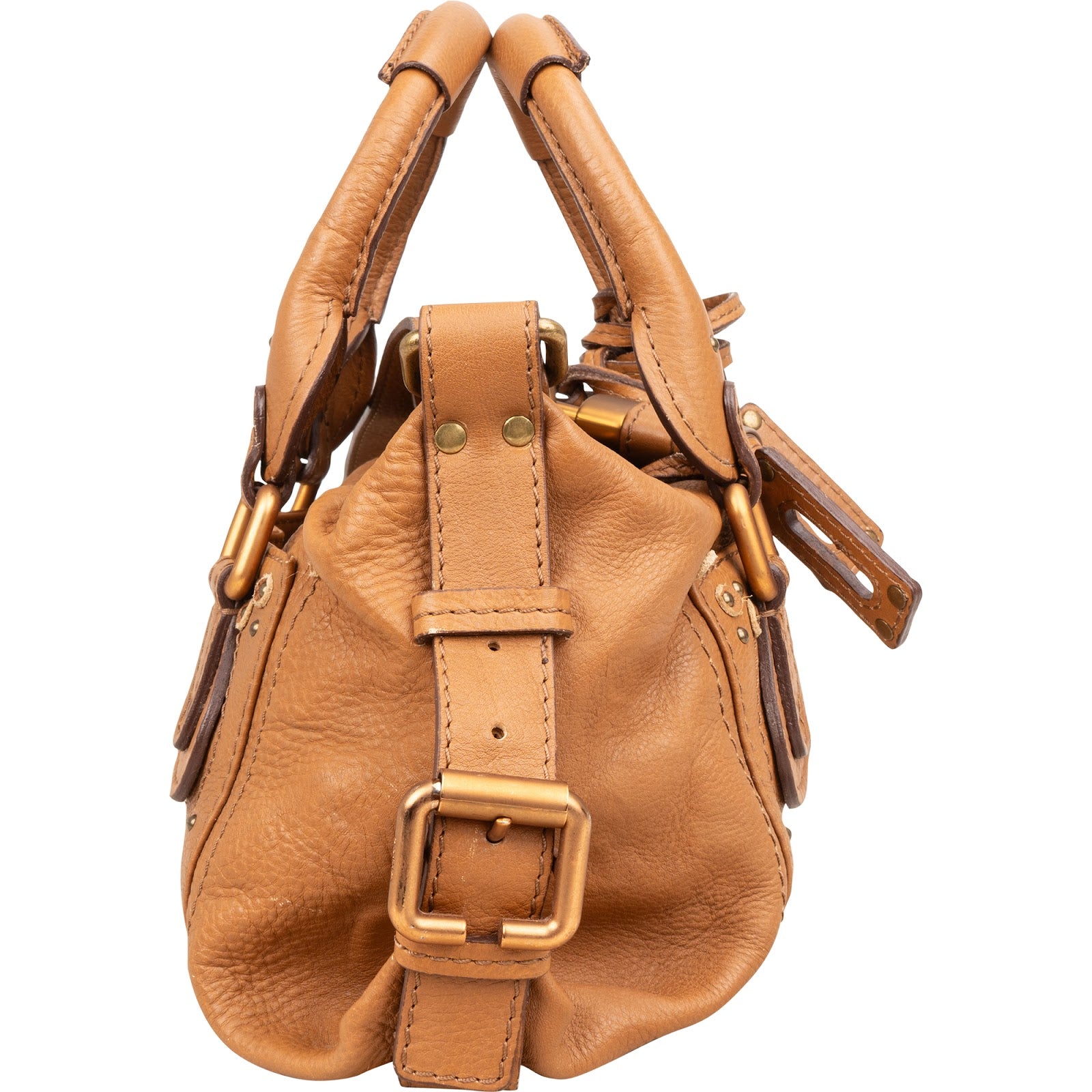 Chloé Grained Leather Small Paddington Shoulder Bag