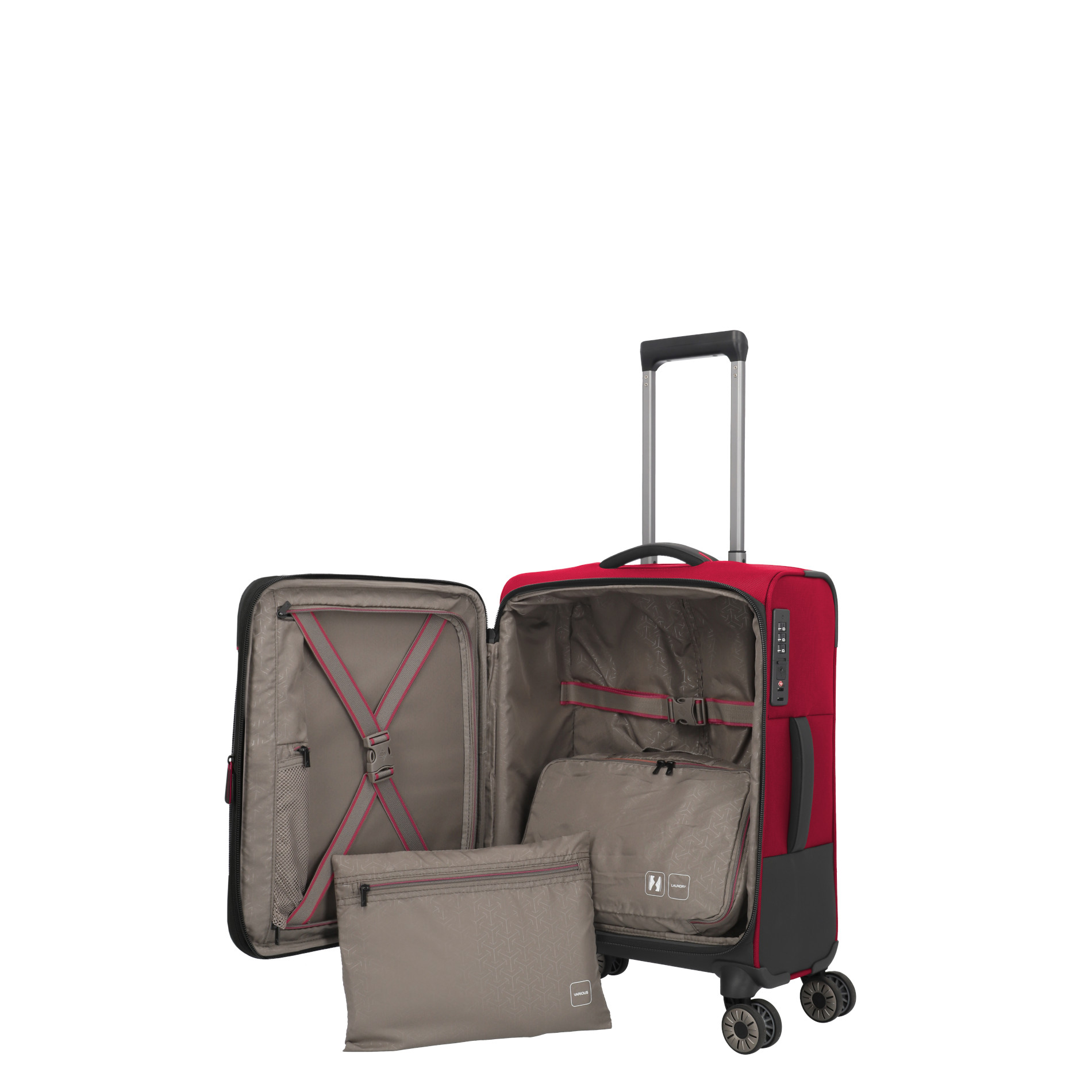 CROSSLITE Handgepäck S erweiterbar - Red