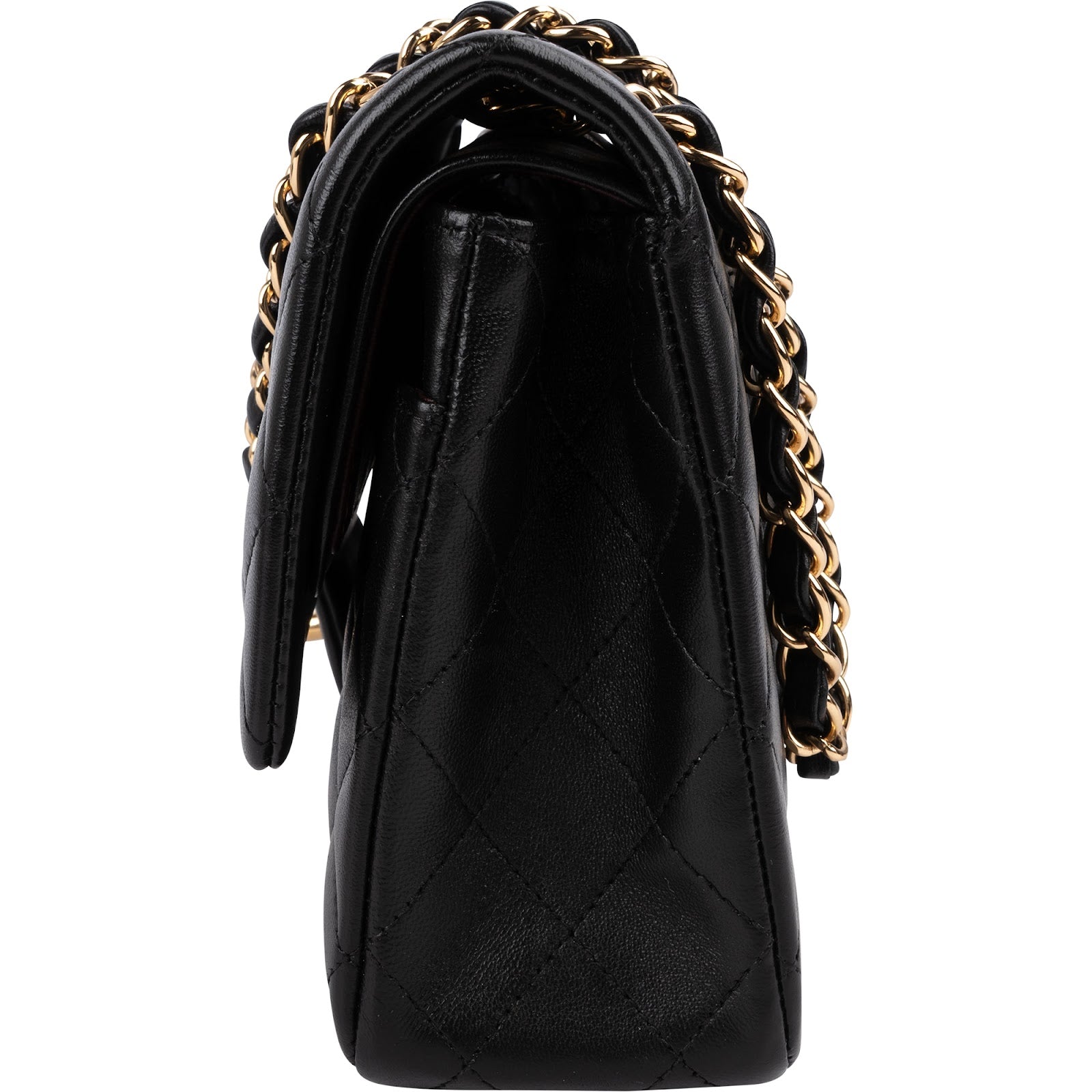 Chanel Quilted Lambskin Medium Double Flap Shoulder Bag