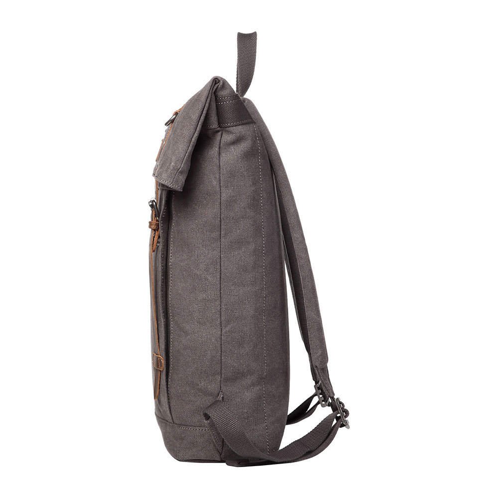 Heritage Canvas Laptop Backpack - Charcoal