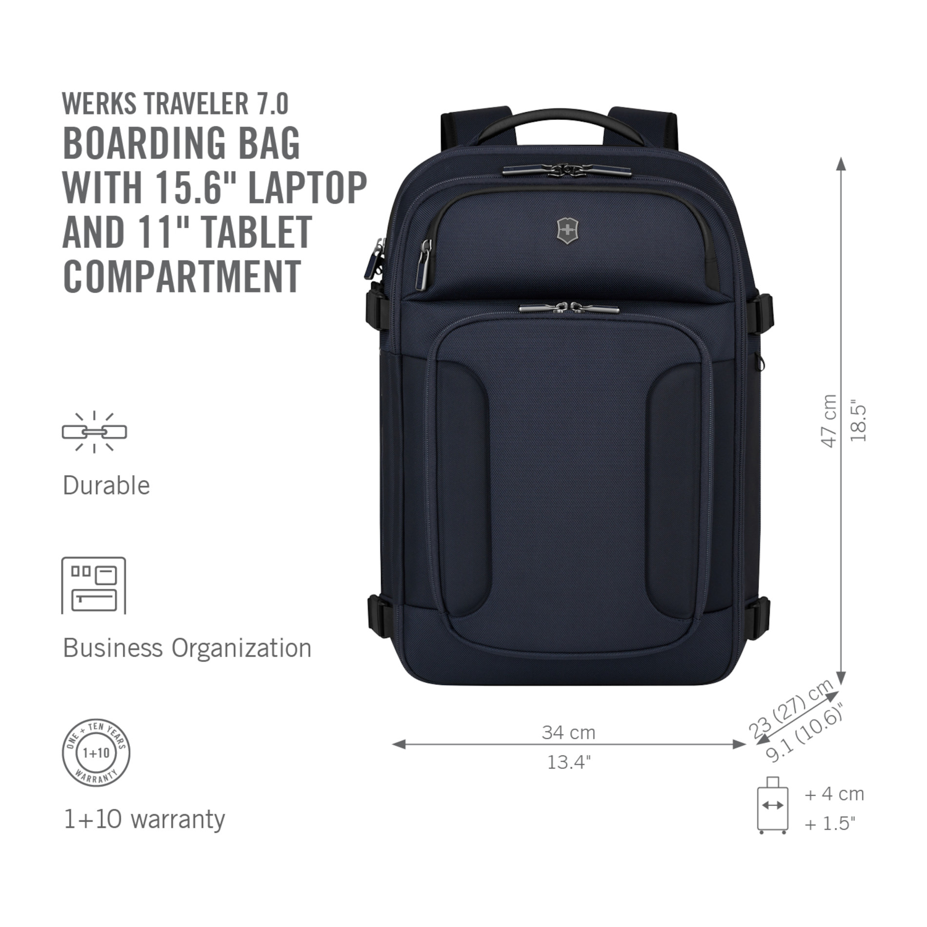 Werks Traveler 7.0 Boarding Bag - Navy Blue