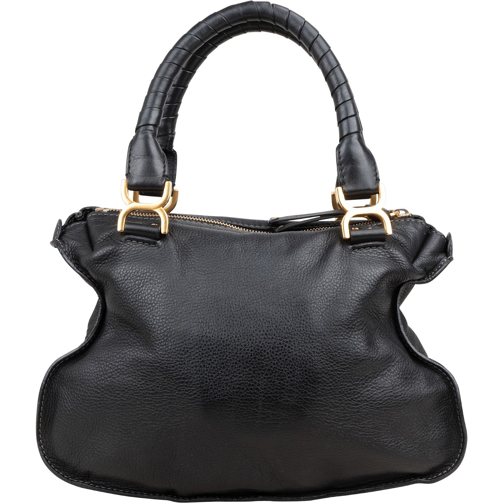 Chloé Grained Calfskin Leather Marcie Handbag