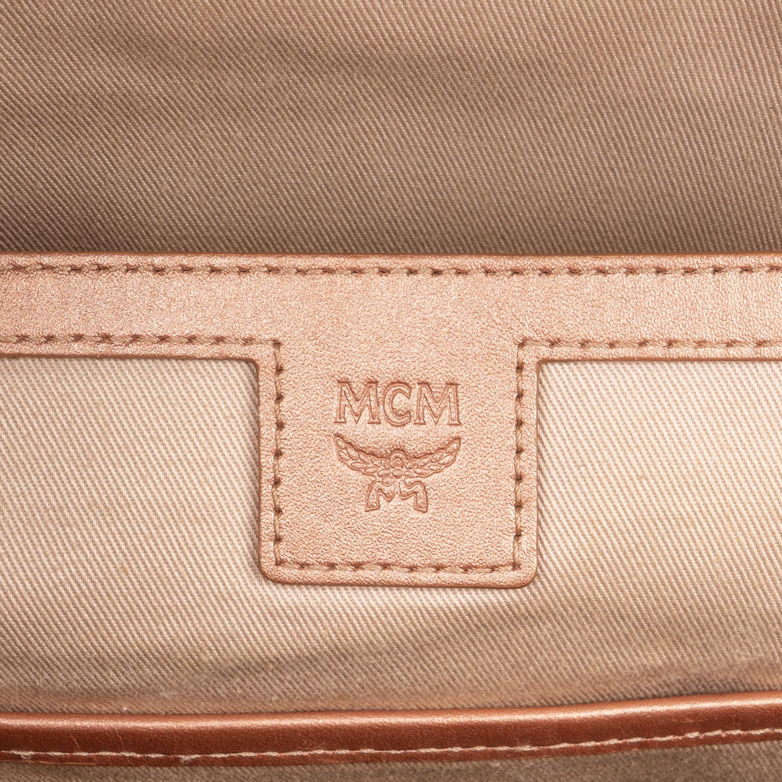 MCM Visetos Monogram Metallic Stark Studded Backpack