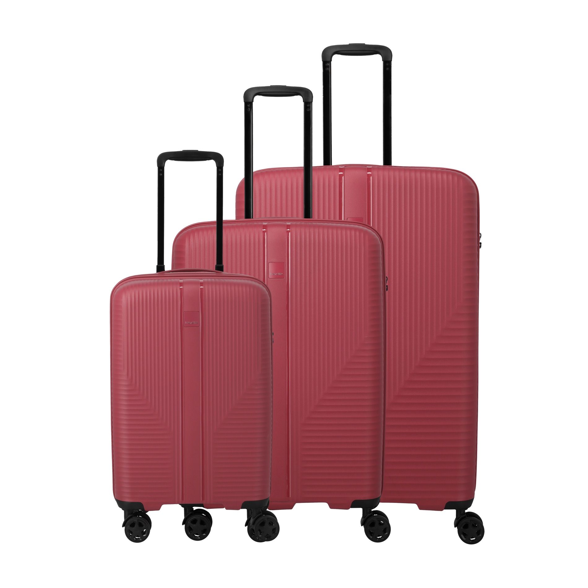 AIR STRIPE Kofferset L/M erweiterbar + S (Slim) - Red
