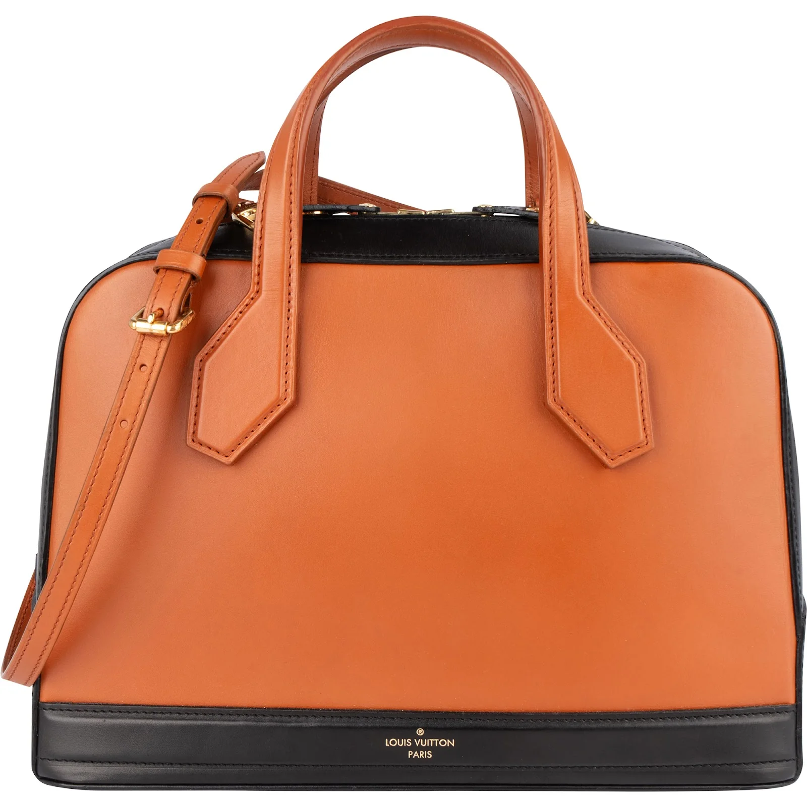 Louis Vuitton Bicolor Rouille Leather Dora Handbag