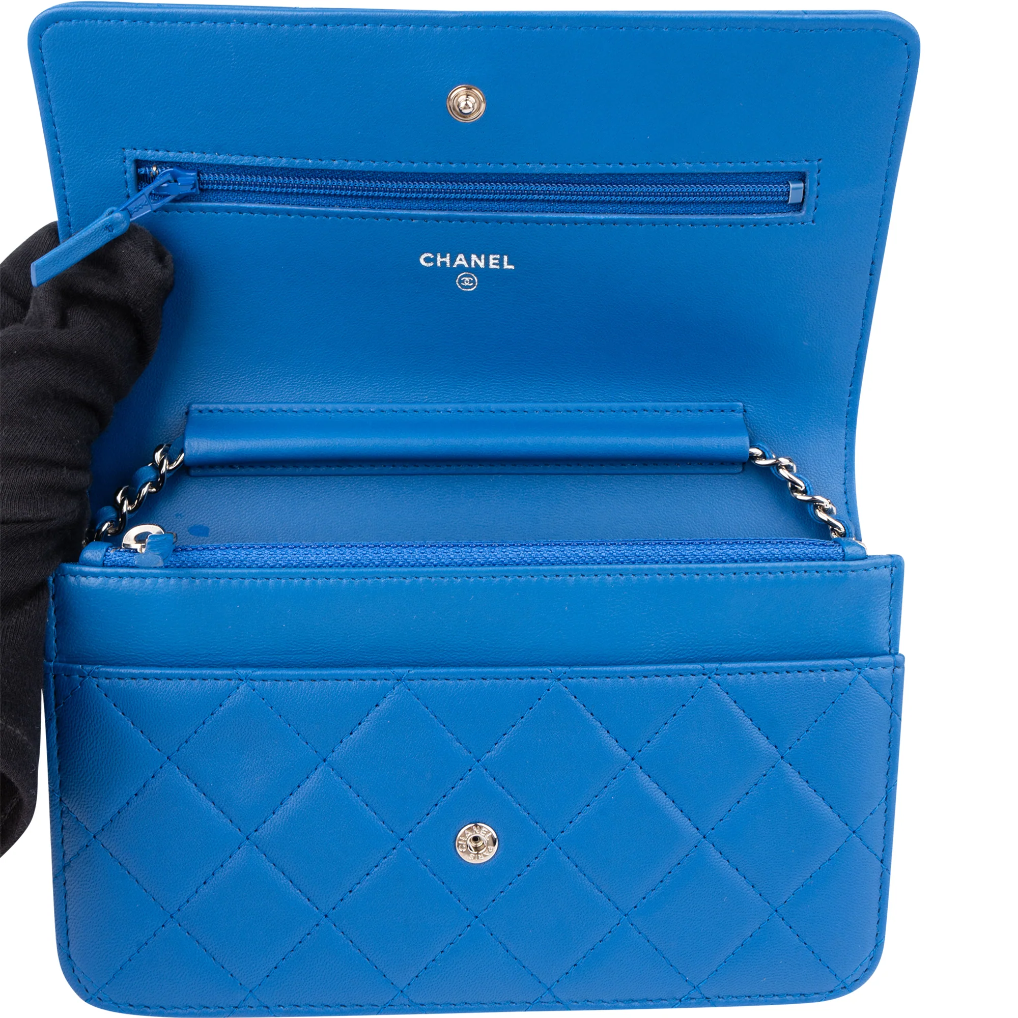 Chanel Quilted Lambskin Wallet On Chain Crossbody Bag