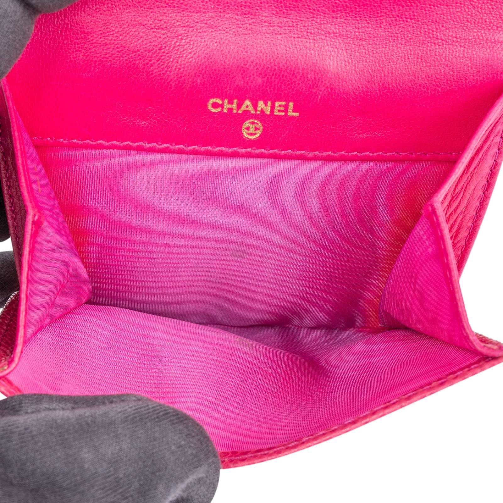 Chanel Caviar Leather CC Bifold Wallet