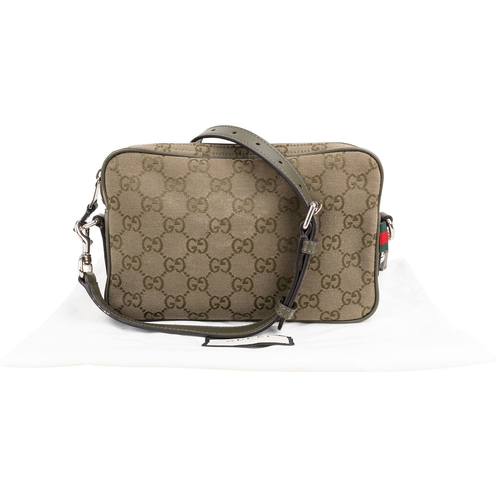 Gucci - GG Canvas Messenger Crossbody Bag