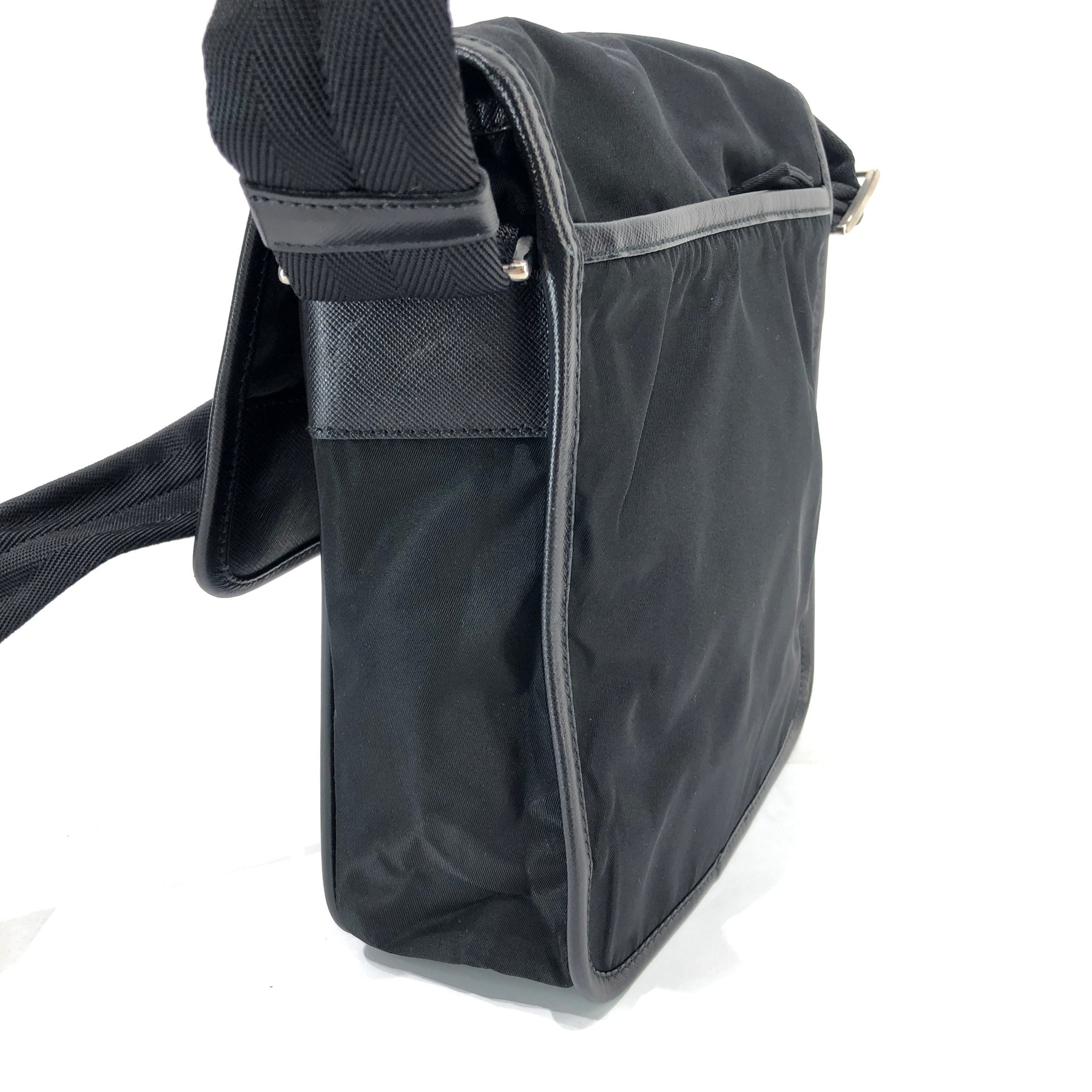 Prada - Triangular Plate Mini - Schultertasche