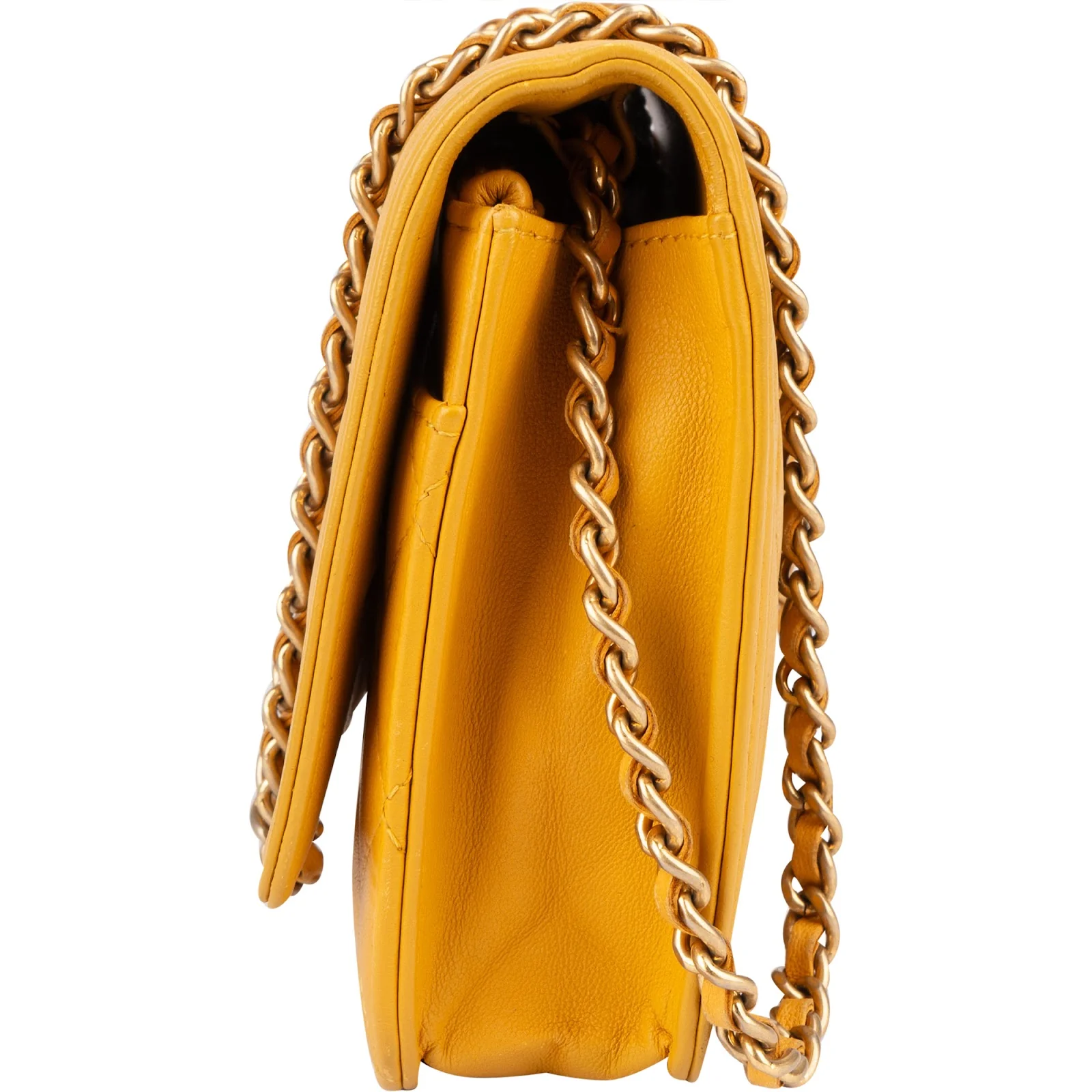 Chanel Quilted Lambskin Small Boy Wallet On Chain Crossbody Bag