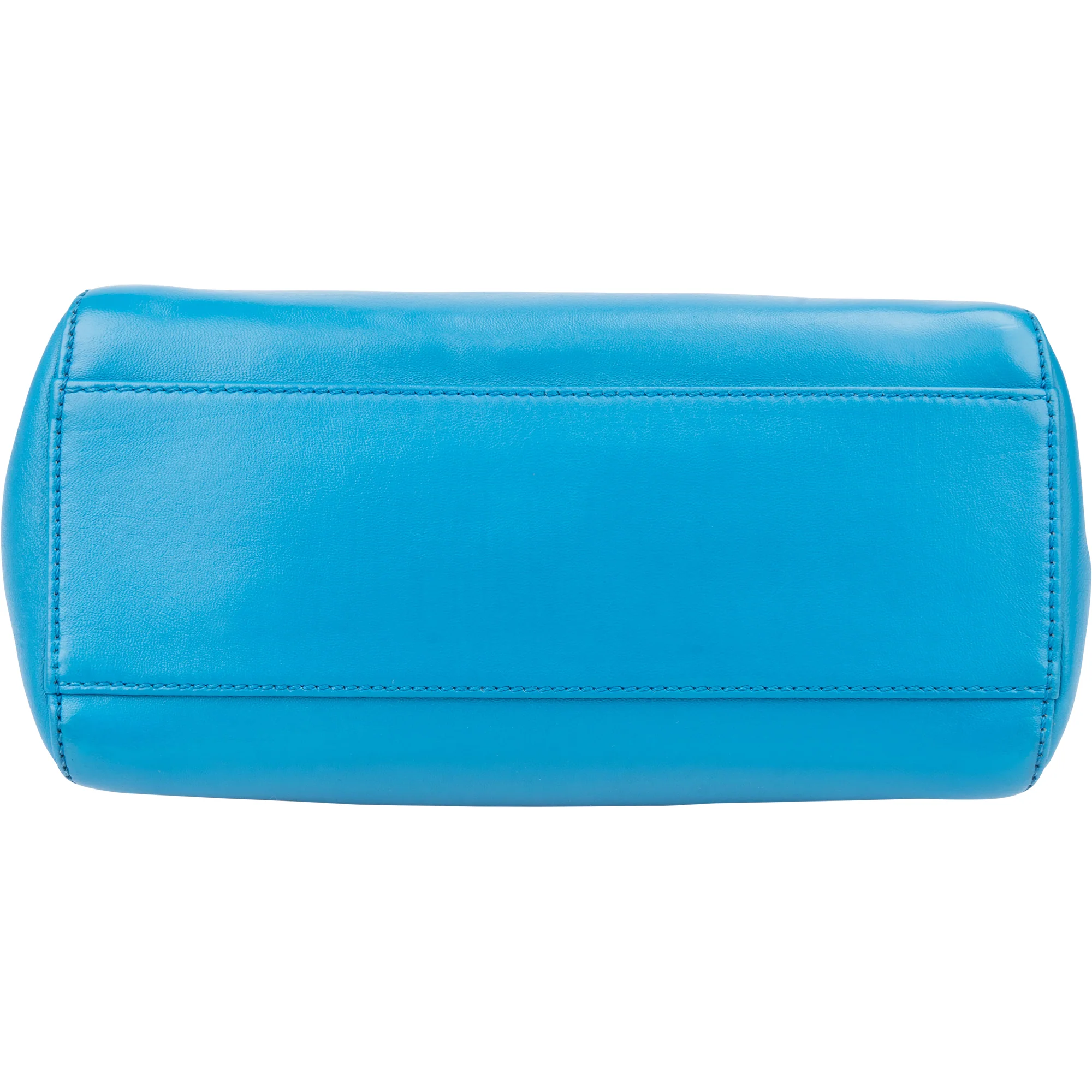 Fendi Blue Leather Peekaboo Handbag