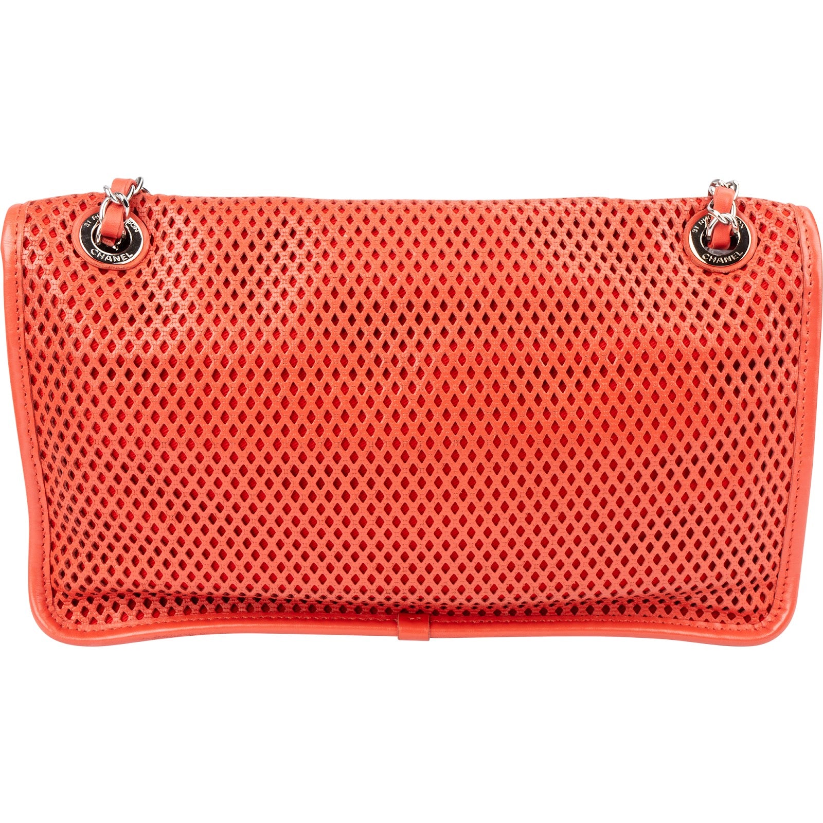 Chanel - Perforated Leather Single Flap Shoulder Bag