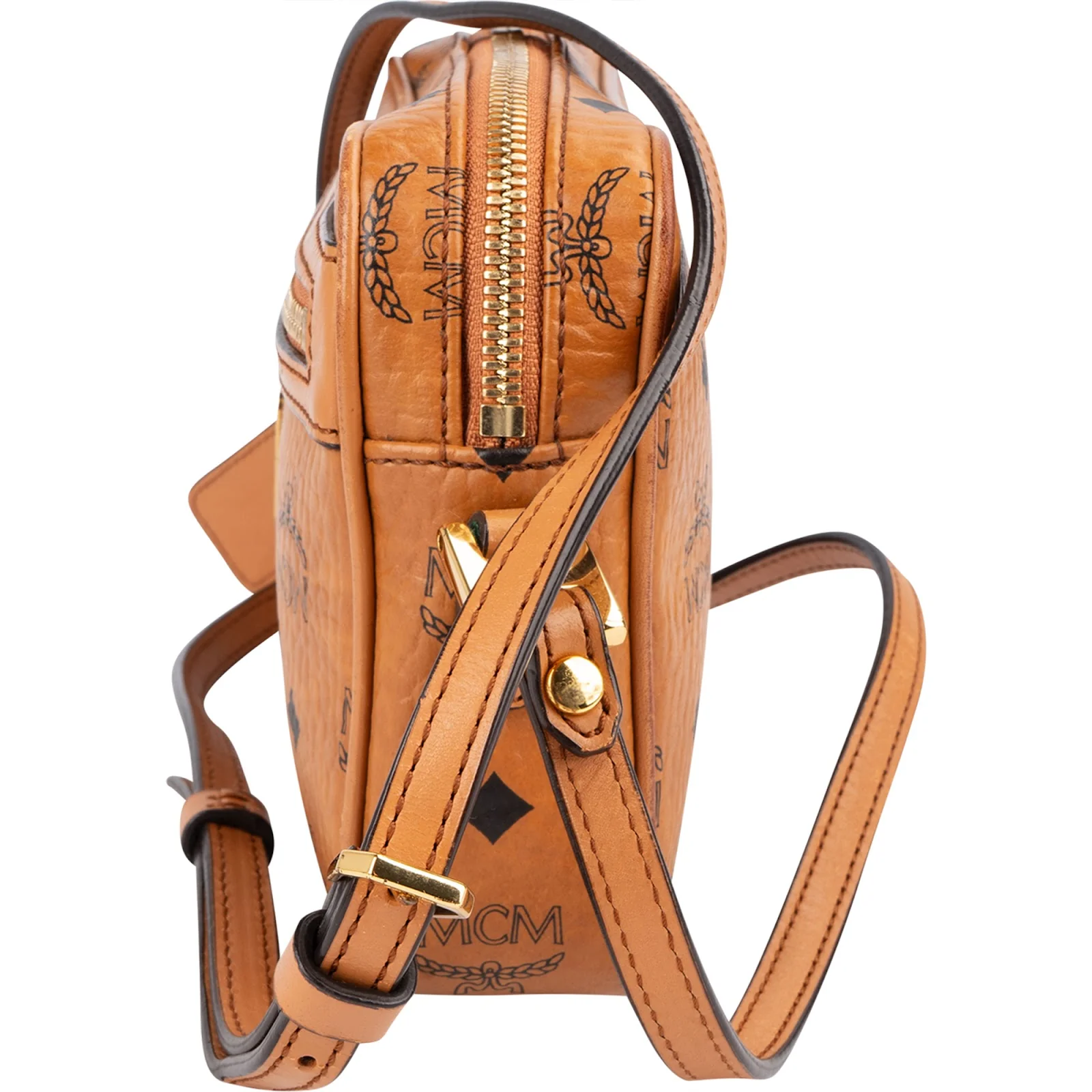 MCM Monogram Visetos Camera Crossbody Bag