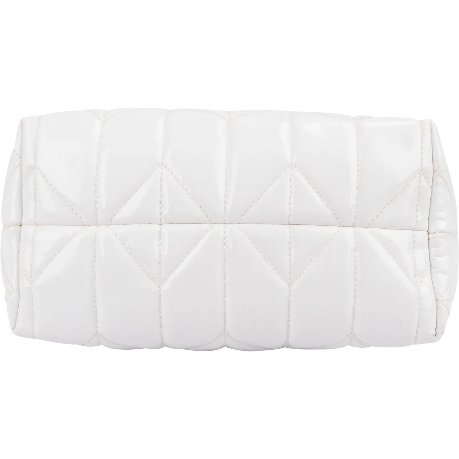 Miu Miu Quilted Patent Leather Mini Pouch Handbag