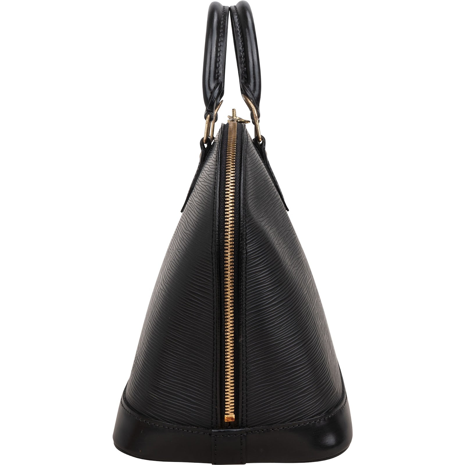 Louis Vuitton Noir Epi Leather Alma PM Handbag