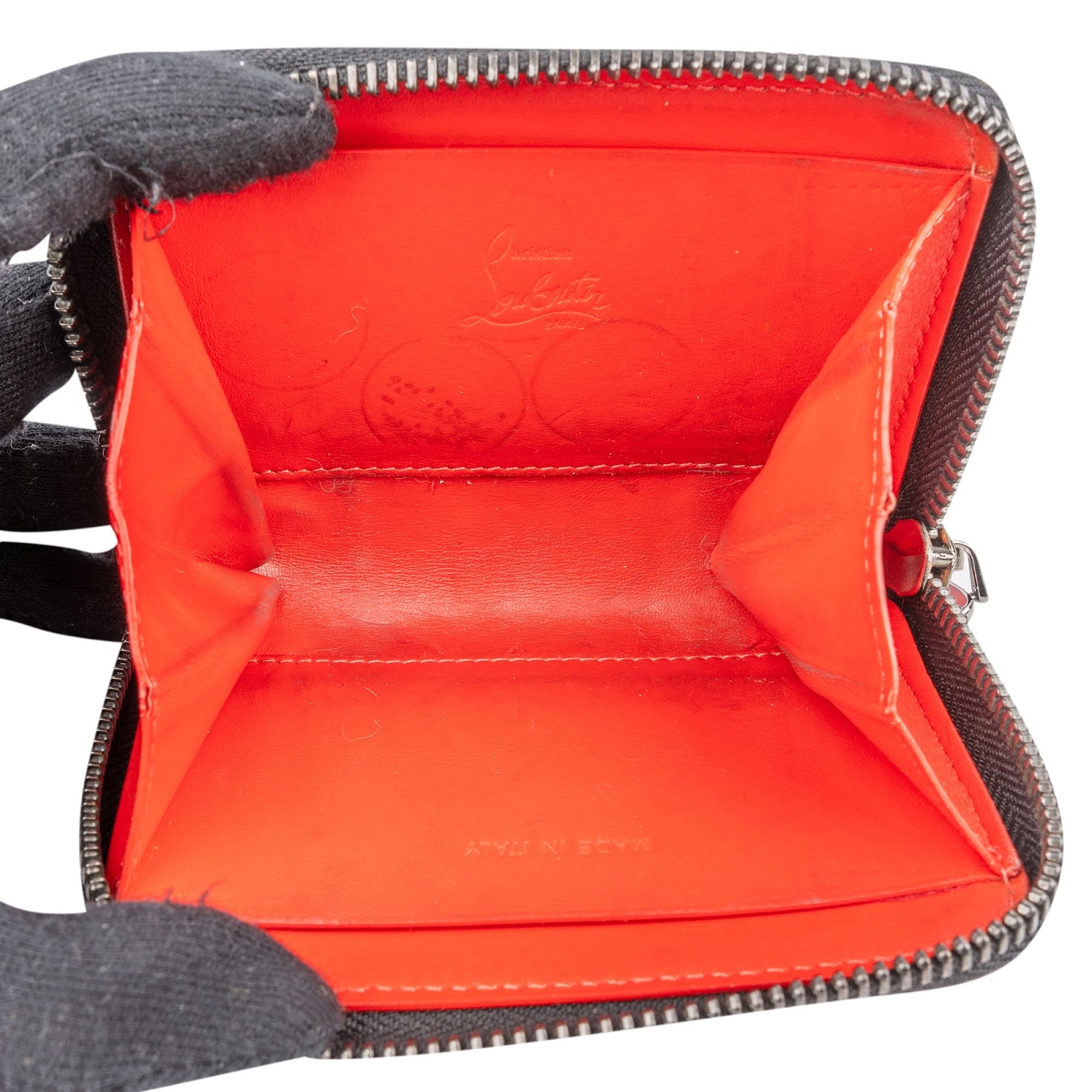 Christian Louboutin Panettone Spiked Small Zipped Coin Purse Wallet
