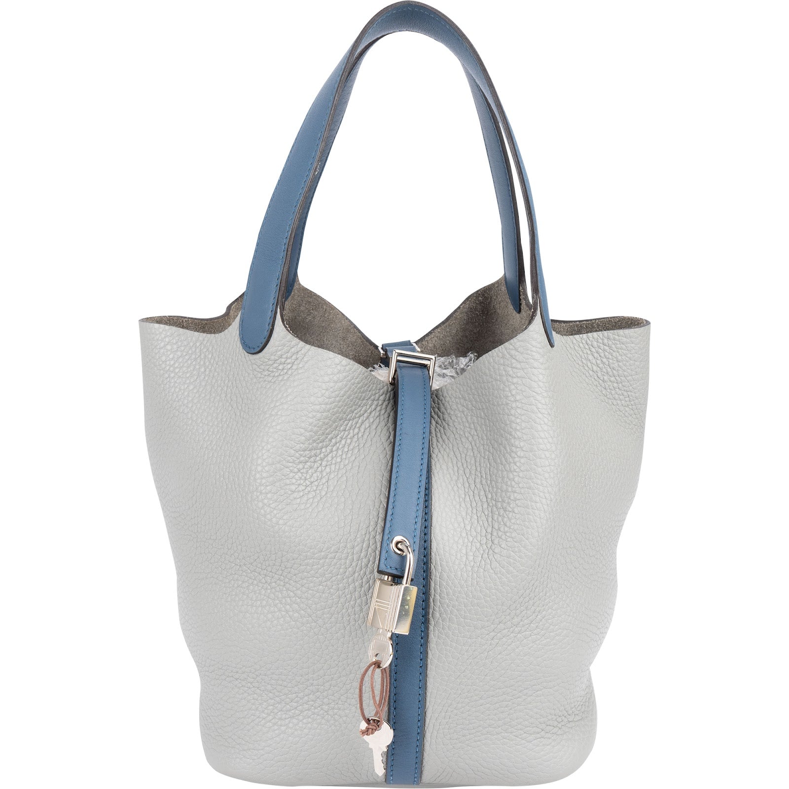 Hermès Taurillon Clemence Bicolor Picotin Lock 22 (MM) Handbag