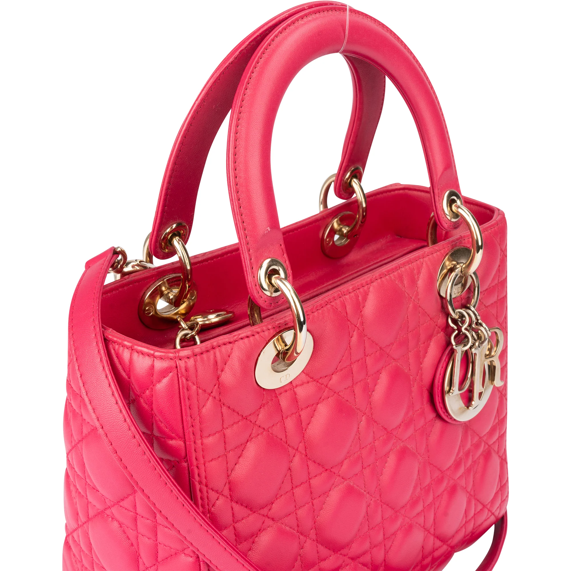 Christian Dior Quilted Leather Lady Dior Handbag