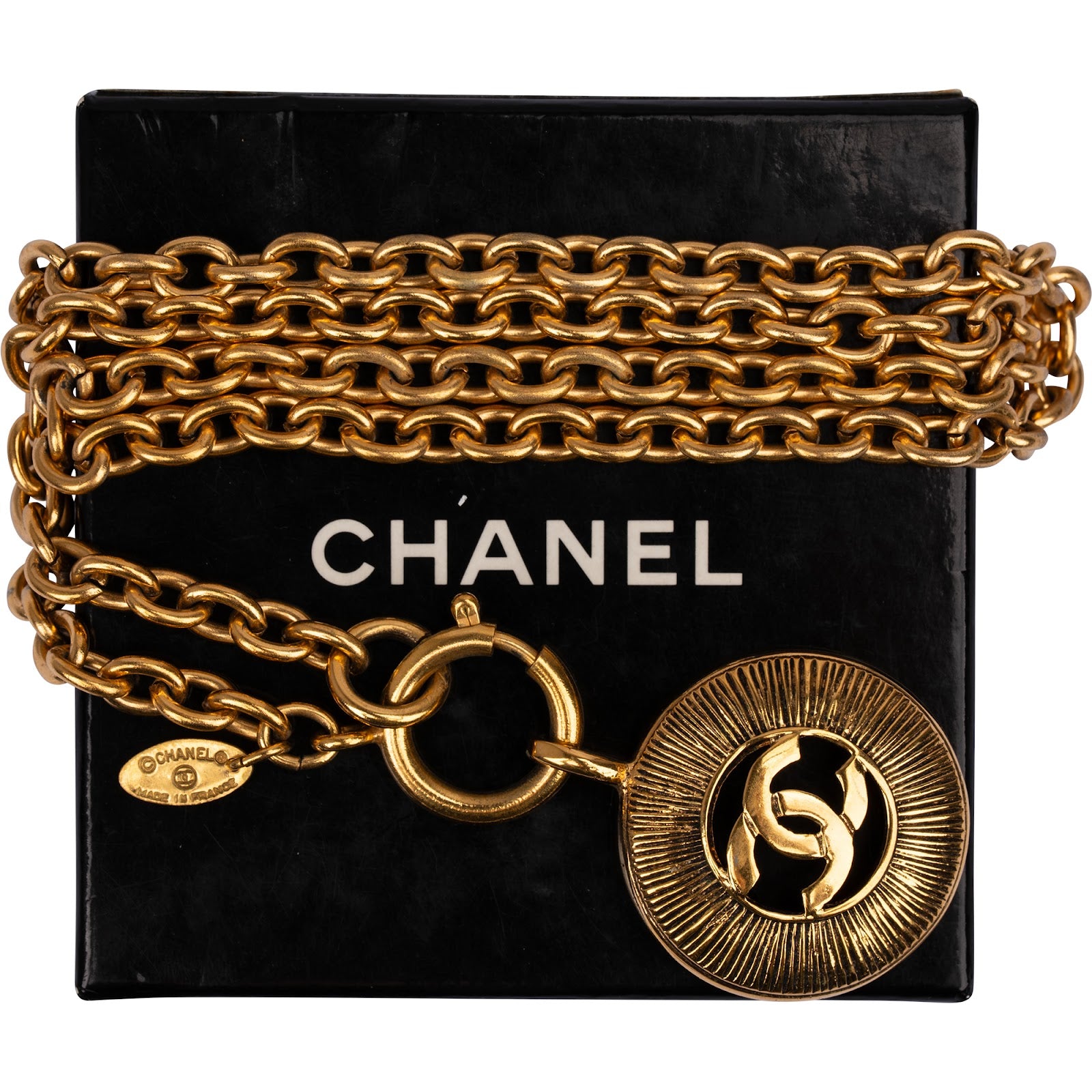 Chanel - CC Sunburst Medallion Necklace