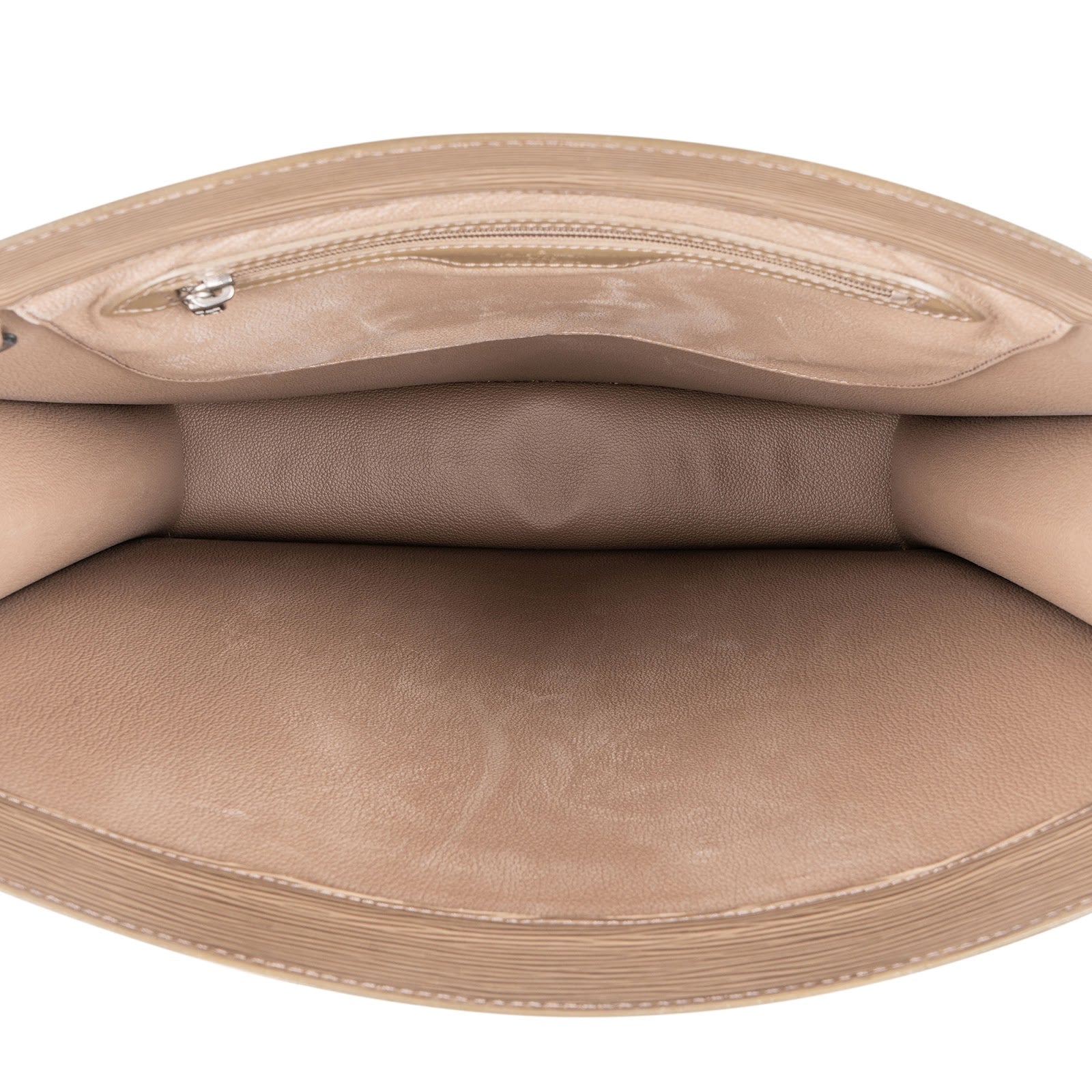 Louis Vuitton Taupe Epi Leather Sac Plat Handbag