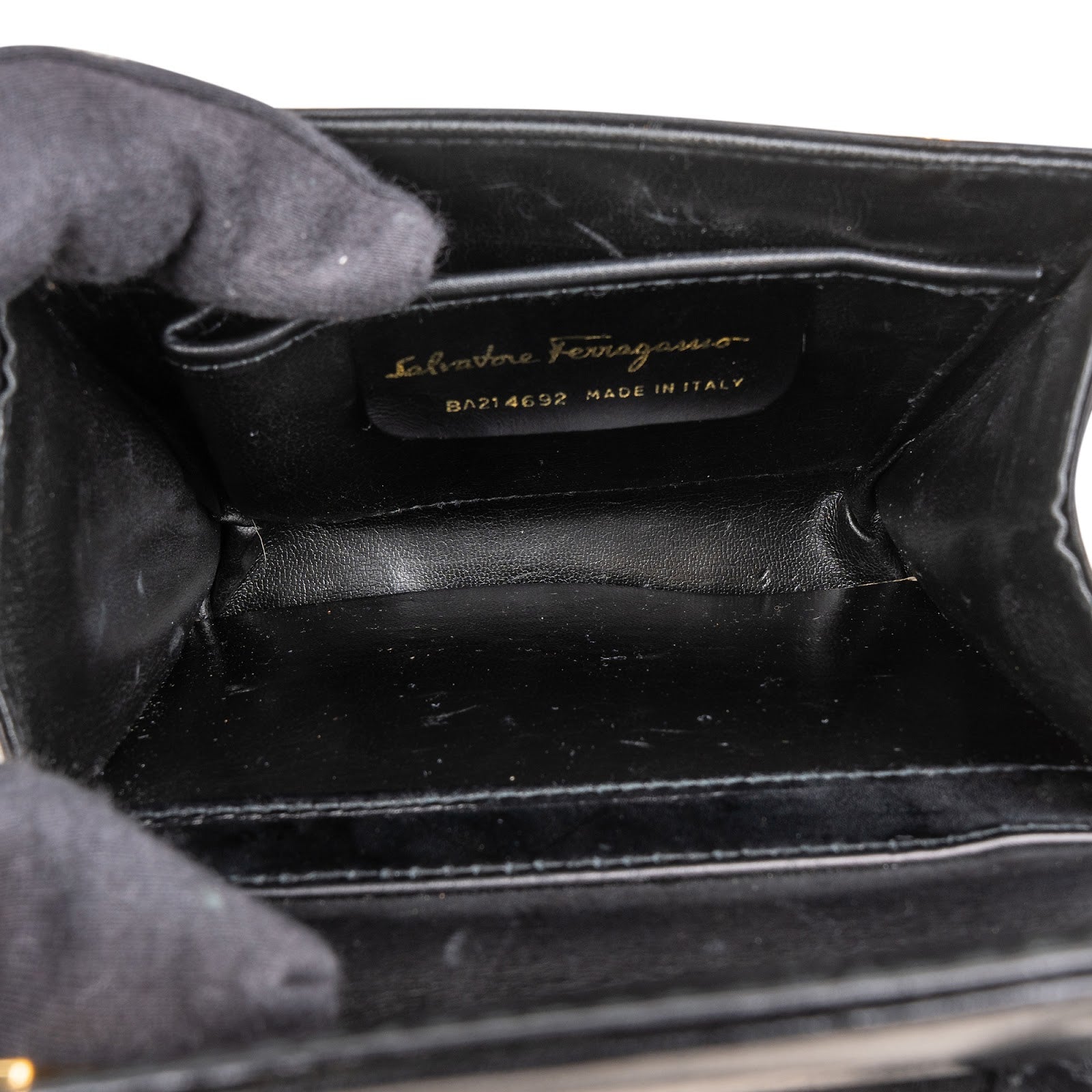 Salvatore Ferragamo Leather Gancini Flap Crossbody Bag