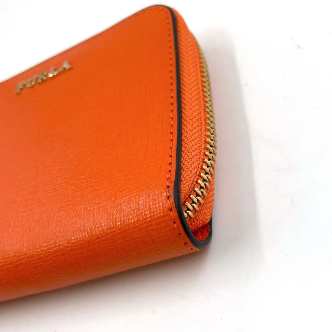 Furla - Orange Bifold Ledergeldbörse