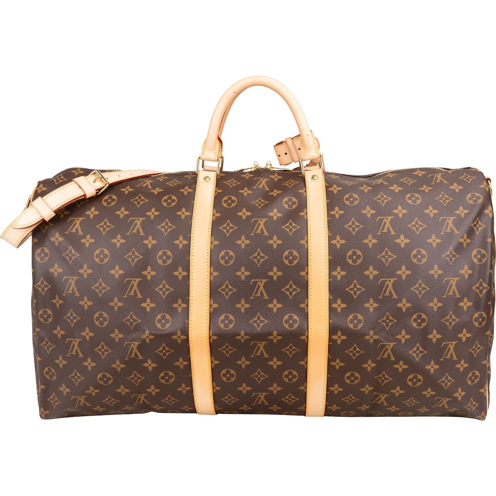 Louis Vuitton Monogram Canvas Keepall 60 Bandoulière Reisetasche