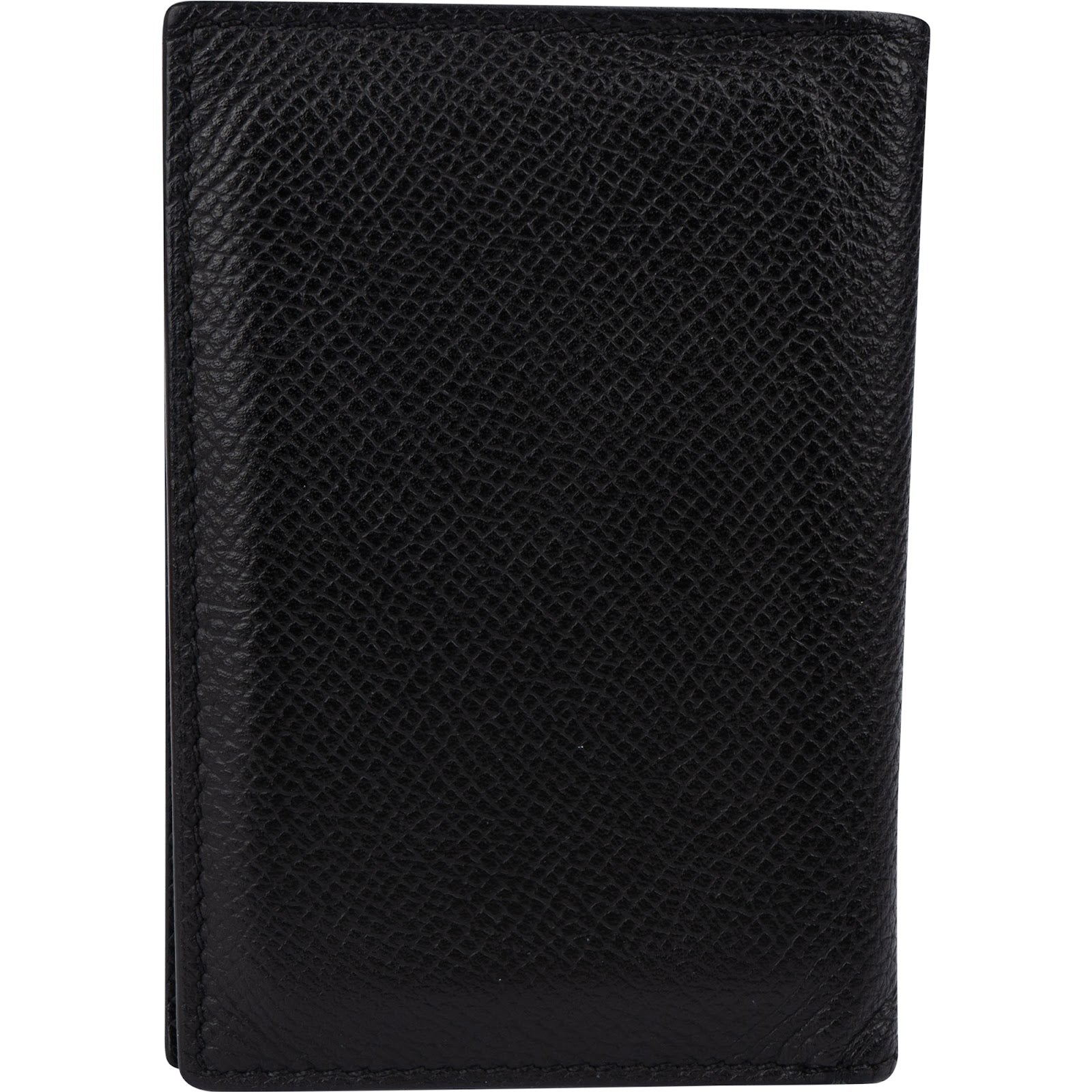 Hermès Noir Epsom Leather Card Holder Wallet