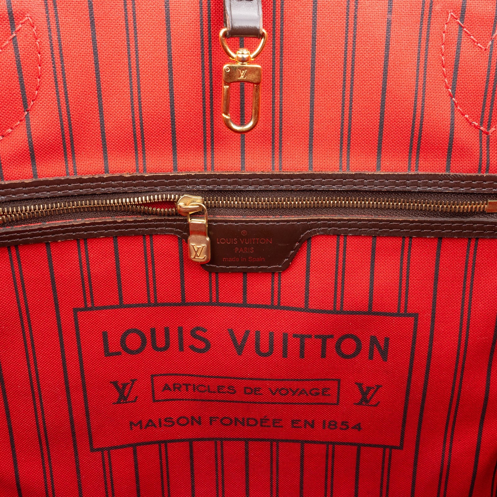Louis Vuitton Monogram Damier Ebene Neverfull MM Shopper