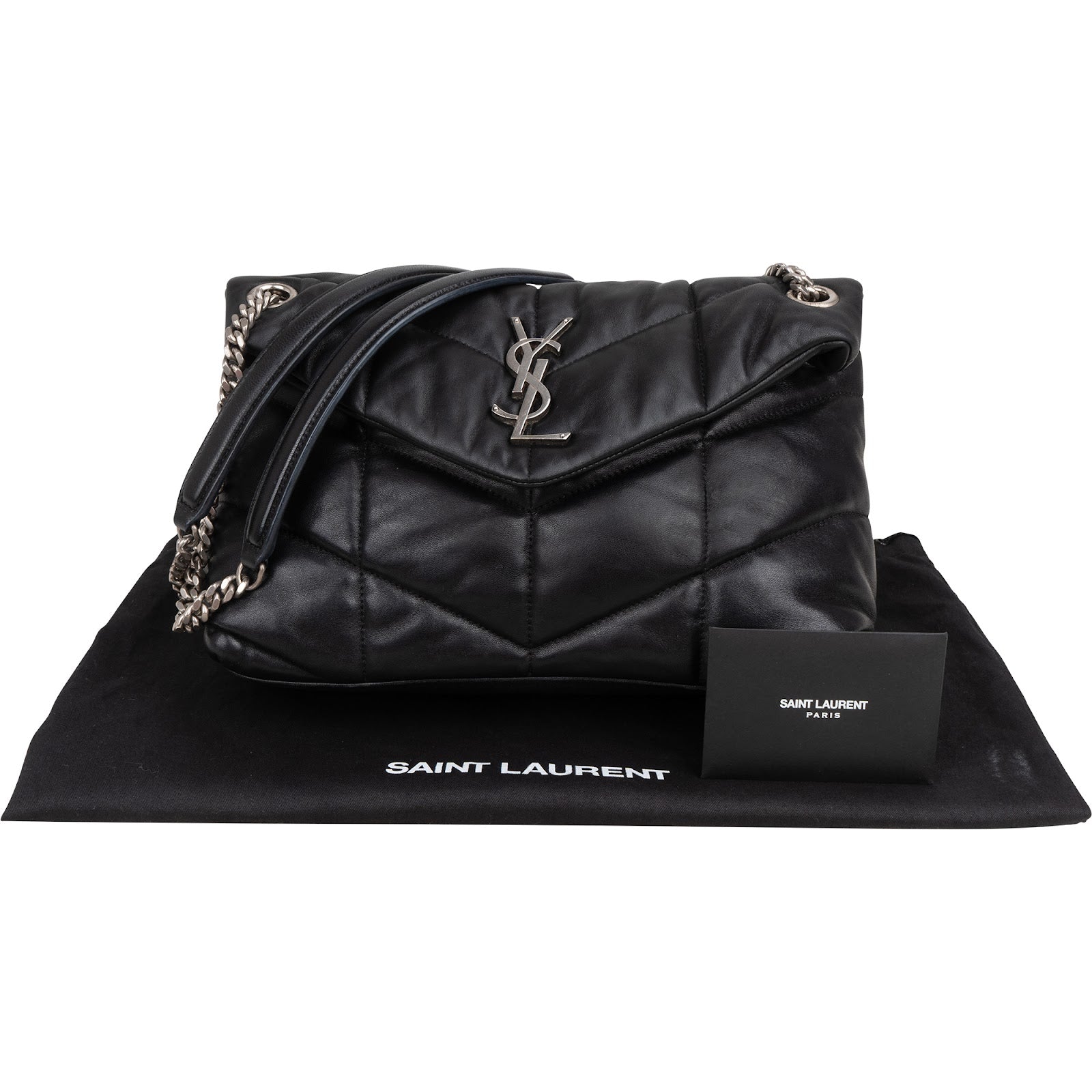 Saint Laurent Quilted Leather Loulou Puffer Crossbody Bag