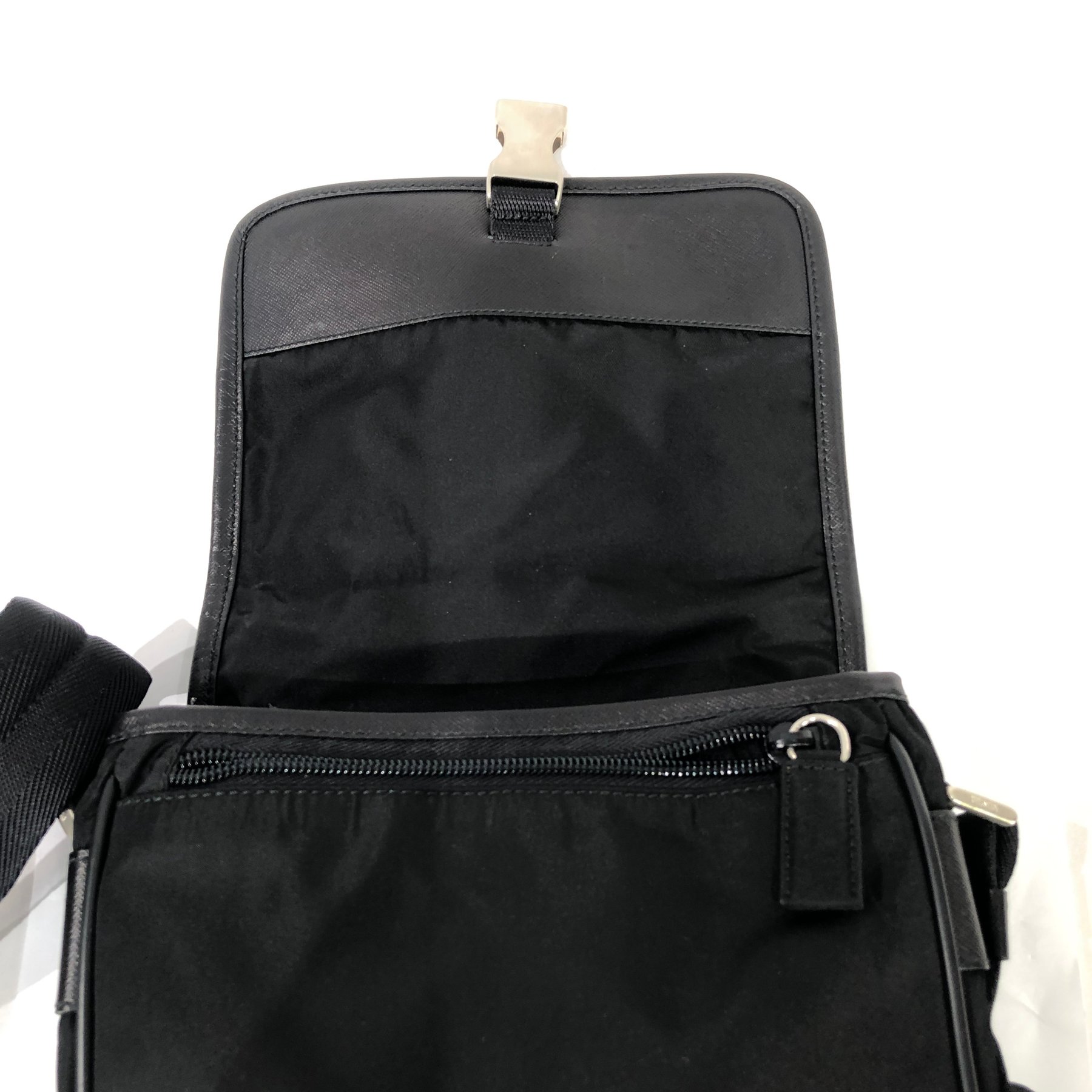 Prada - Triangular Plate Mini - Schultertasche