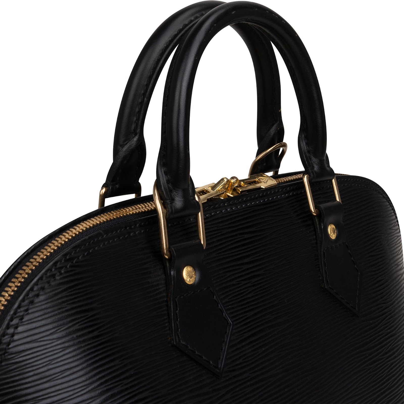 Louis Vuitton Noir Epi Leather Alma PM Handbag