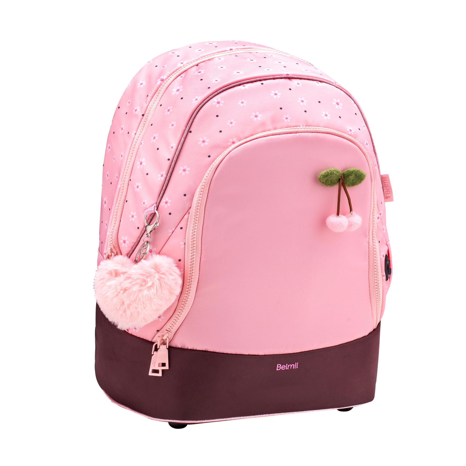 2-IN-1 Schultasche & Gürteltasche 2-teilig - Cherry Blossom