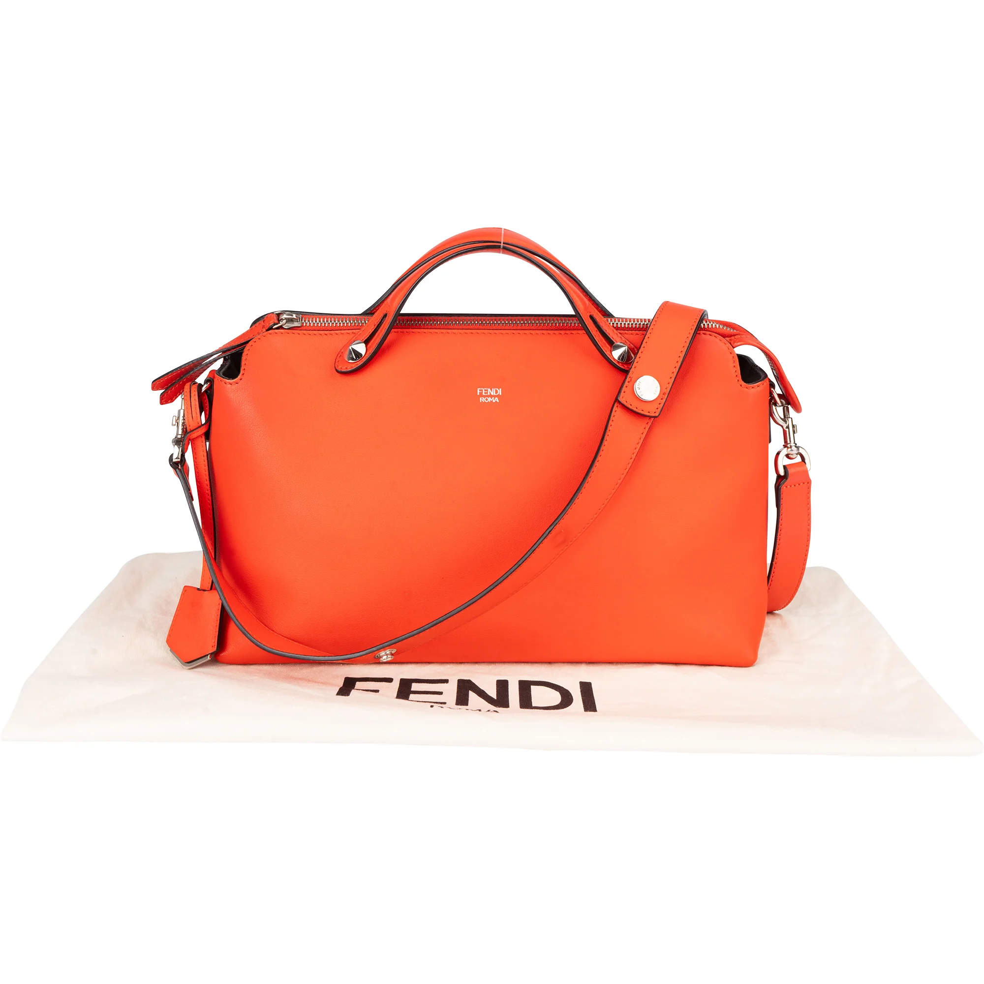 Fendi Coral Leather By The Way Handbag