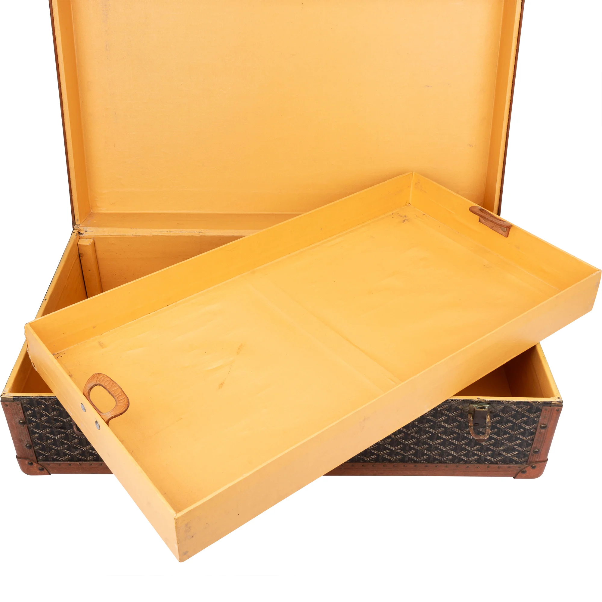 Goyard Goyardine Monogram 1900s Koffer Malle