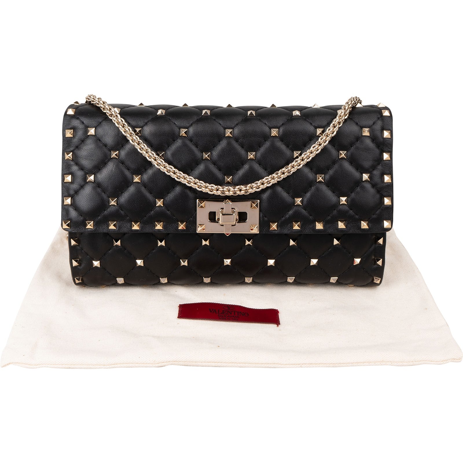 Valentino Garavani -  Rockstud Spike Chain Crossbody Bag