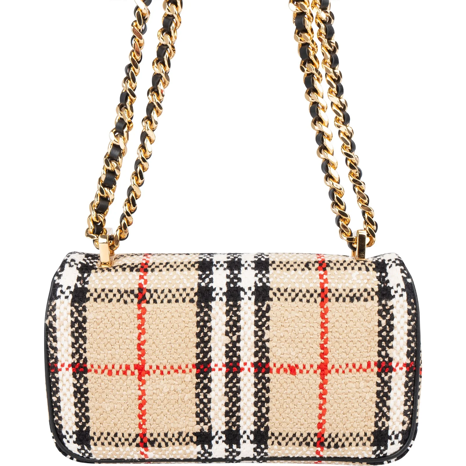Burberry Tweed Check Lola Small Bouclé TB Crossbody Bag