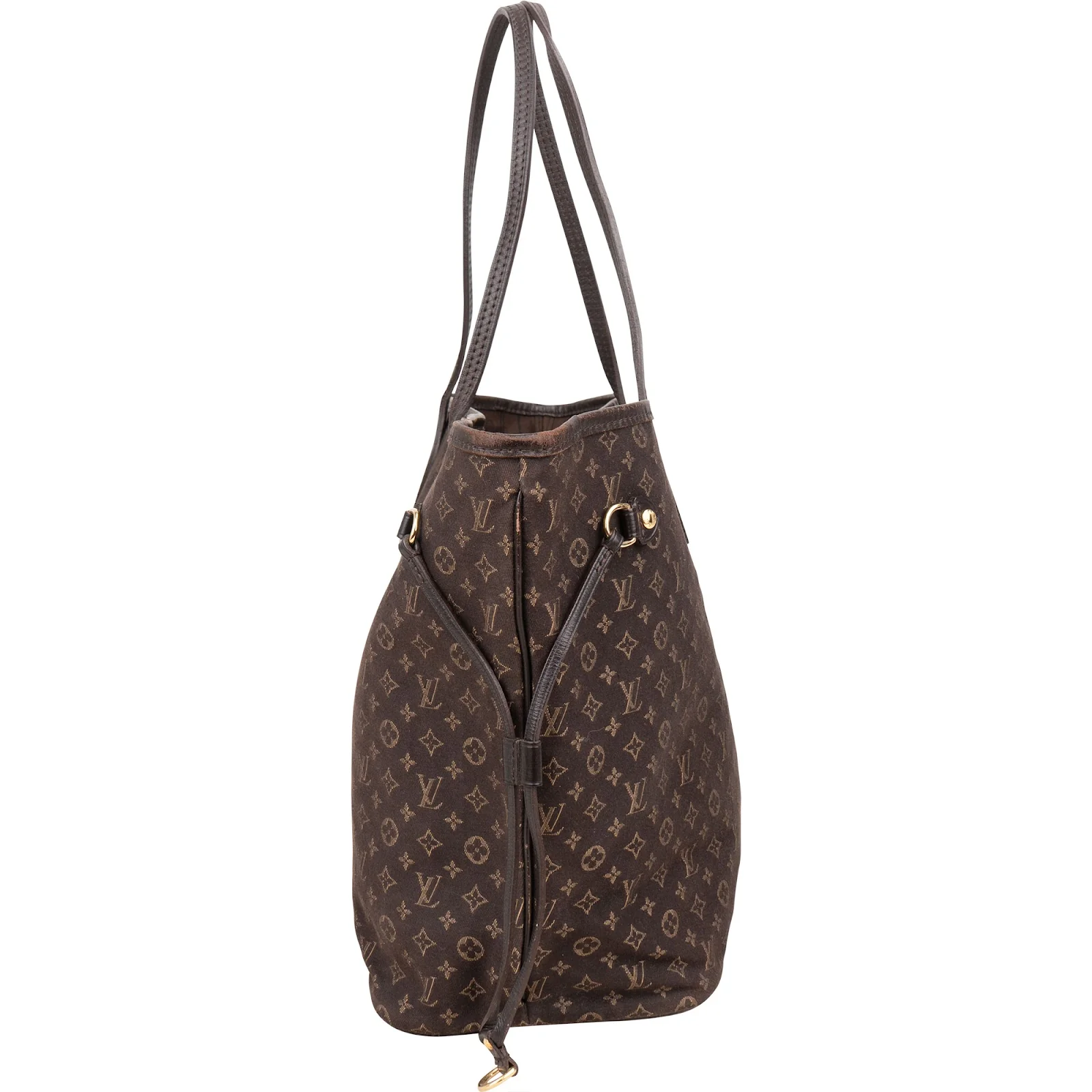 Louis Vuitton Mini Lin Monogram Neverfull MM Shoulder Bag