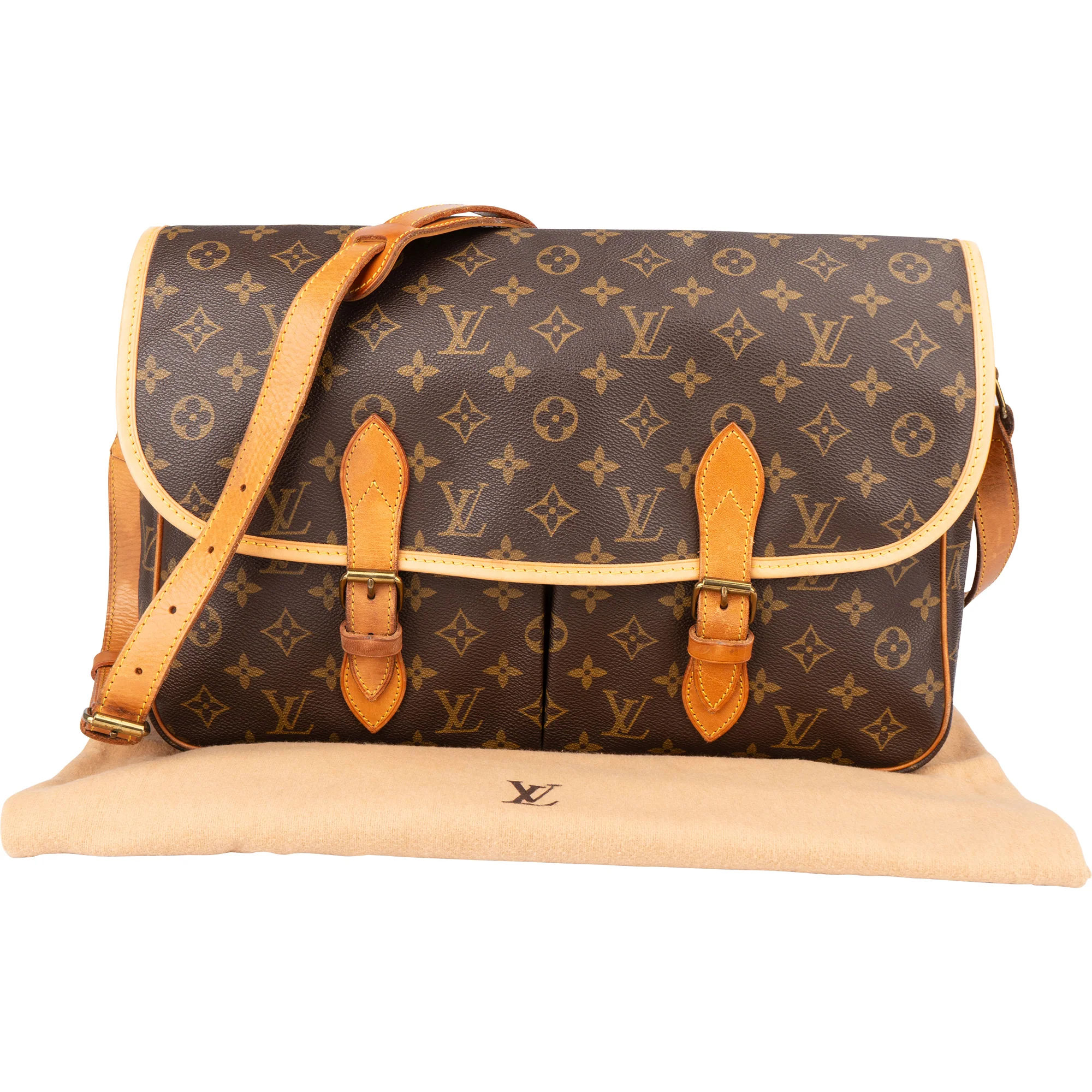 Louis Vuitton Cavas Monogram Gibeciere Crossbody Bag