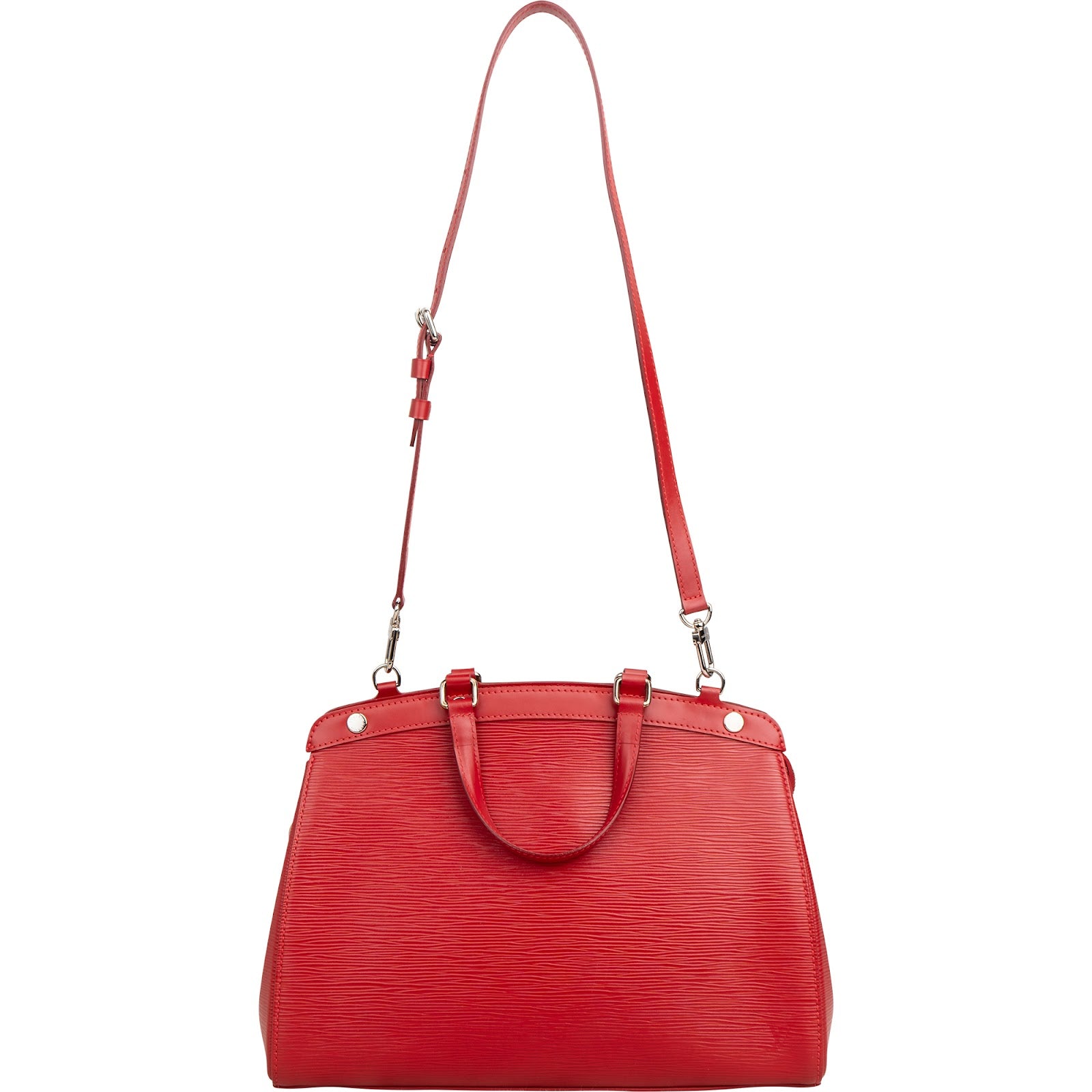 Louis Vuitton Red Epi Leather Brea MM Handbag