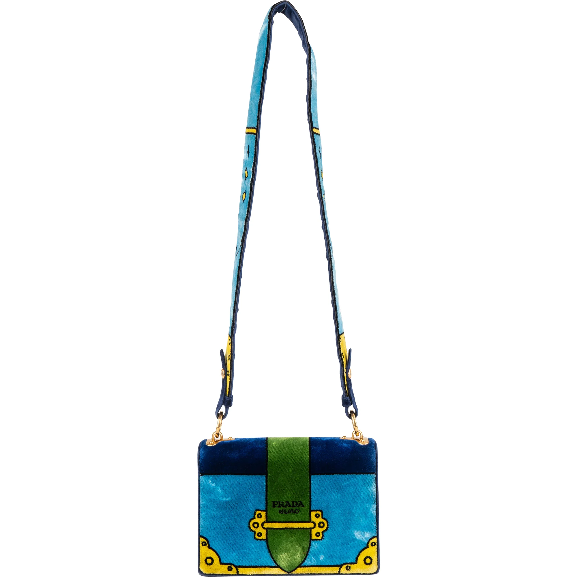 Prada Velvet FW17 Trompe Lóeil Crossbody Bag