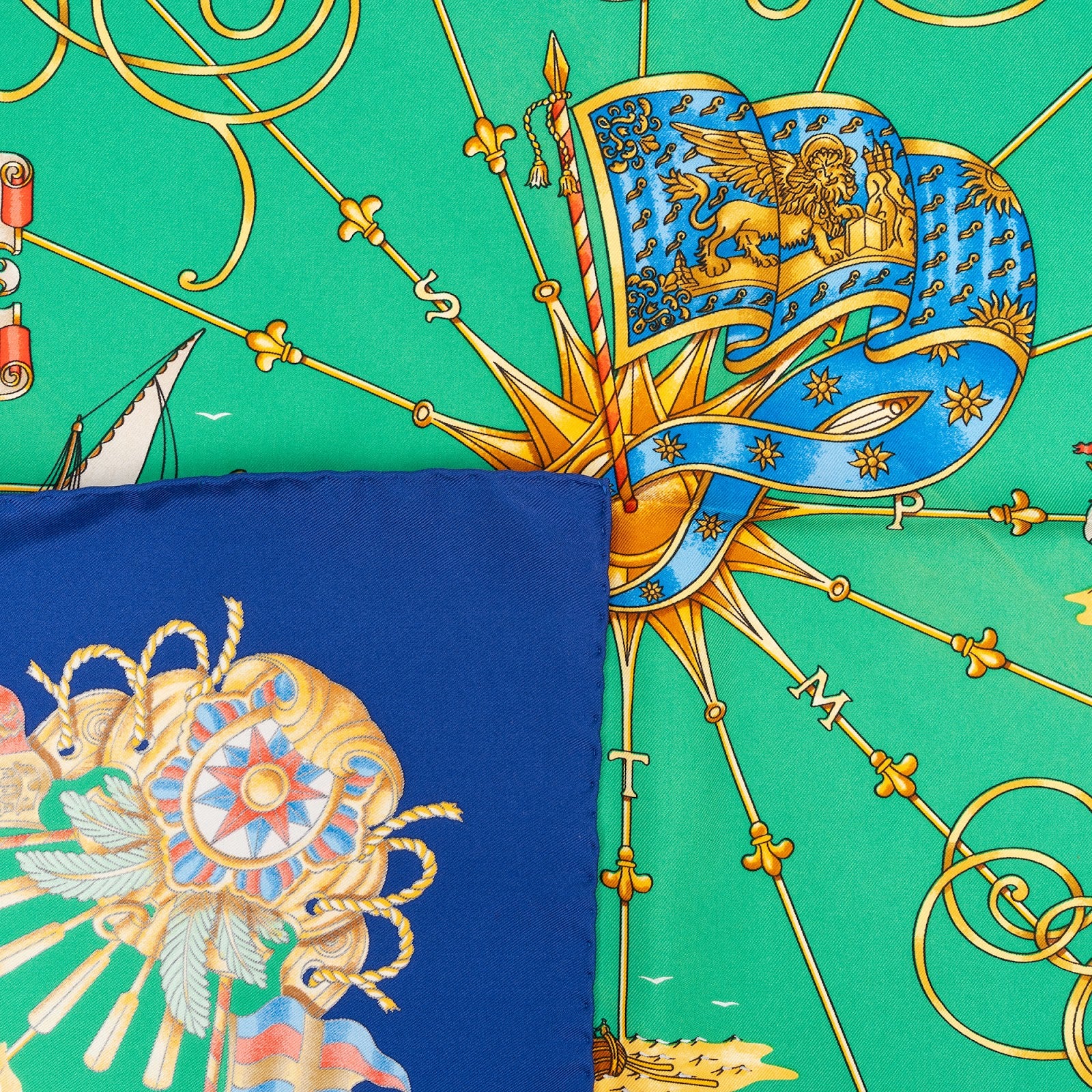 Hermès Voiles de Lumiere Silk Carre 90 Tuch