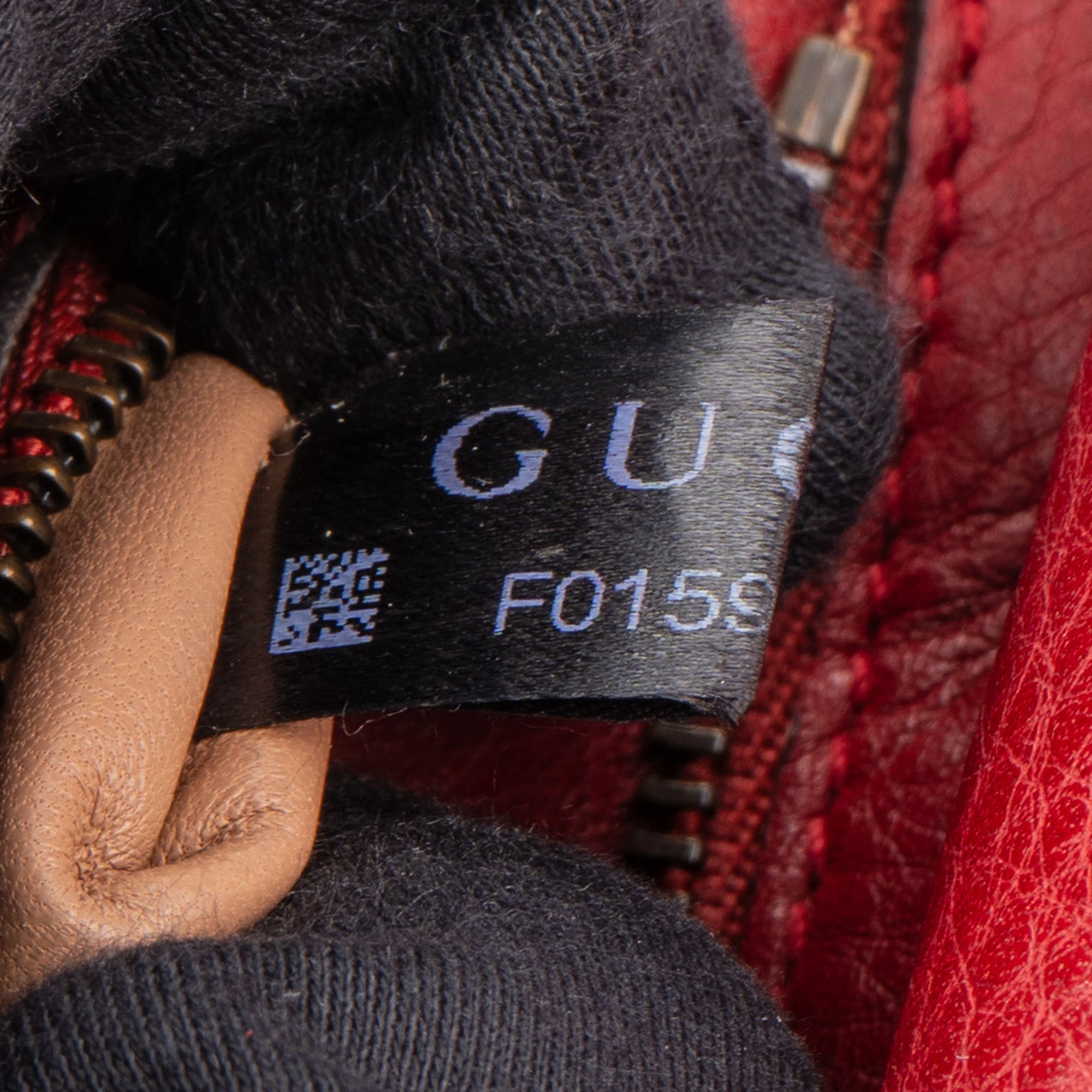 Gucci Red Leather Bamboo Crossbody Bag
