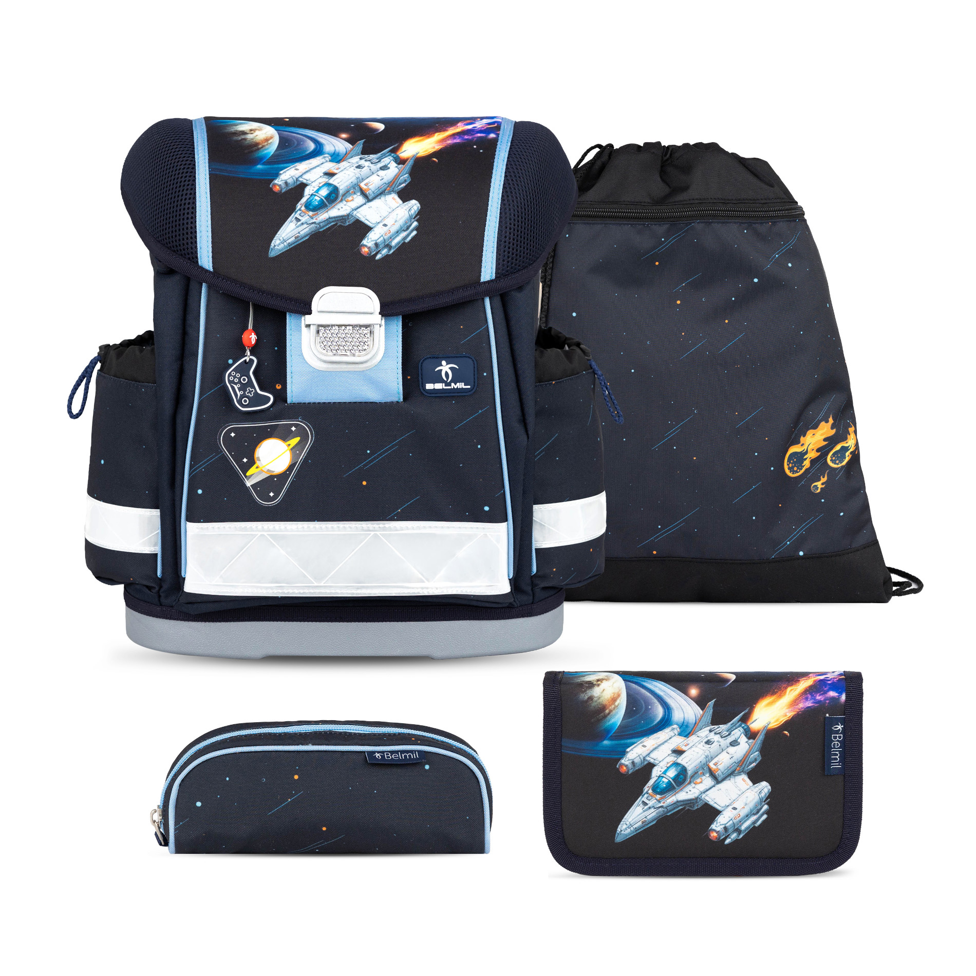 Belmil Classy ergonomisches Schulranzen-Set 4-teilig "Orion"
