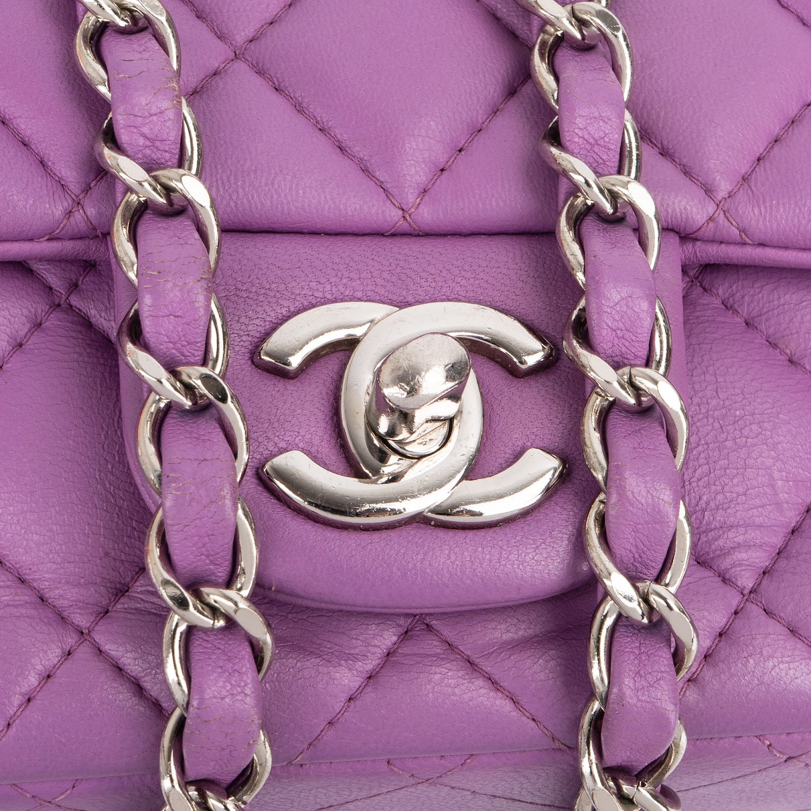 Chanel Quilted Lambskin Small Rectangular Single Flap Crossbody Bag