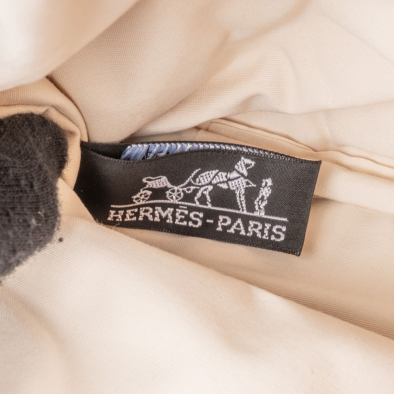 Hermès Terracota Orange Cotton Bolide Pouch