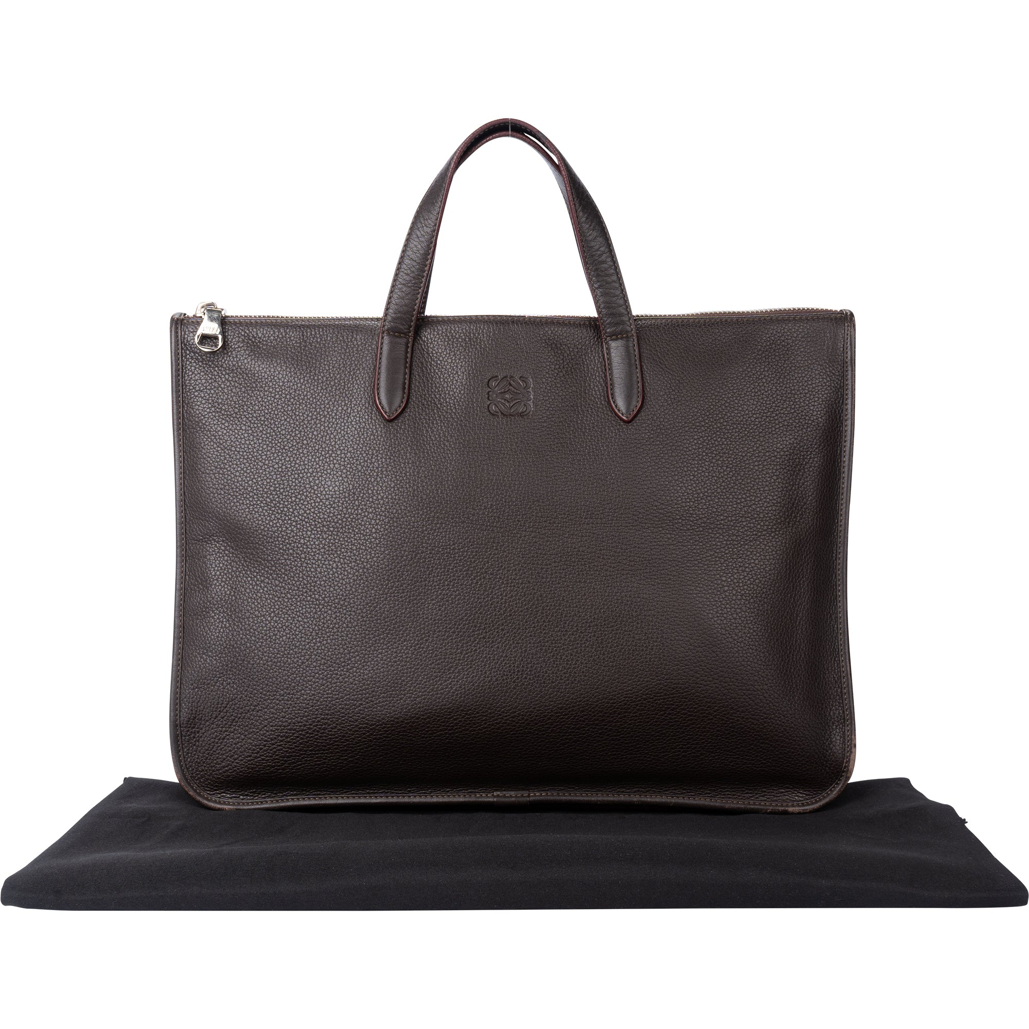 Loewe Brown Leather Business Bag