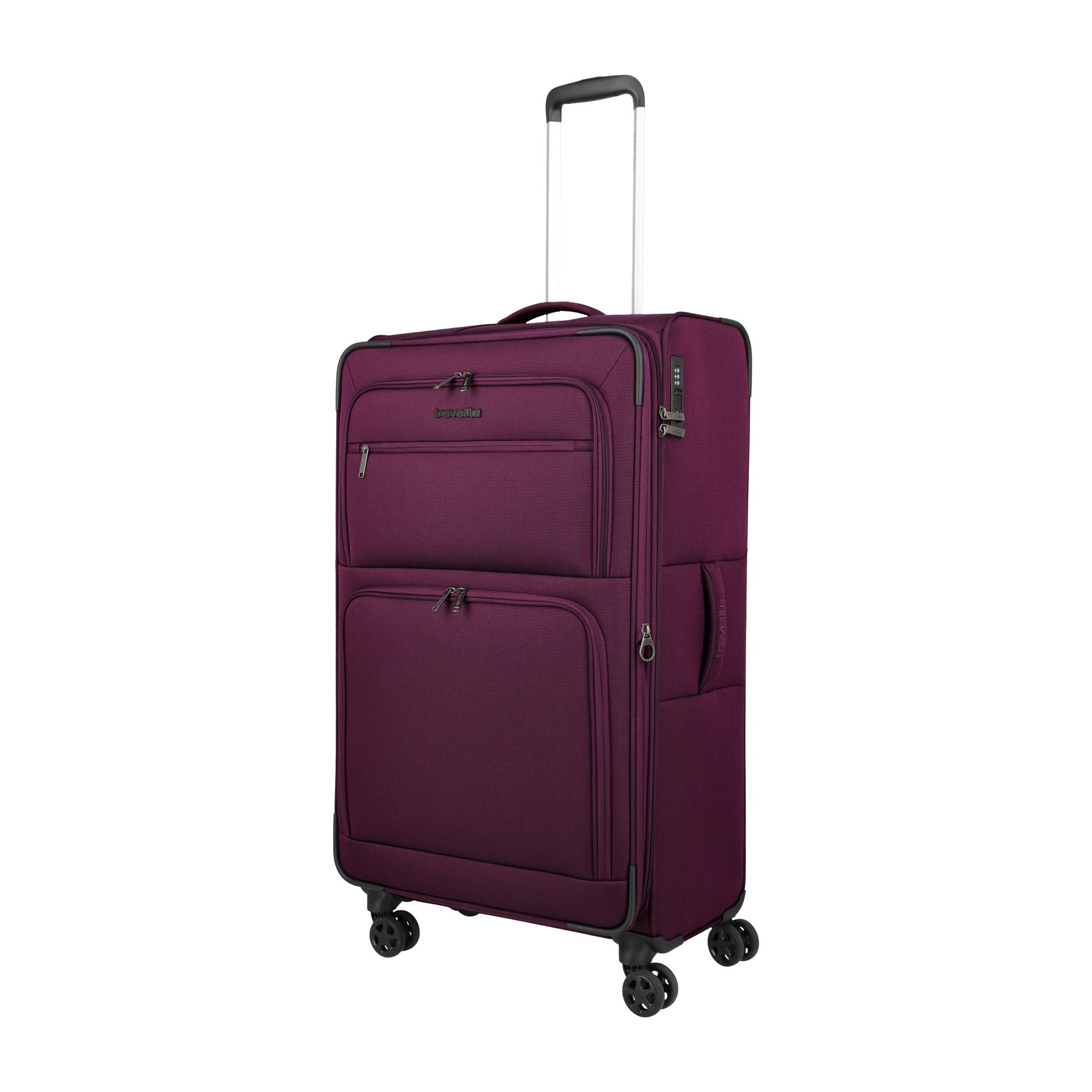 CUBIS Trolley L (83 cm) erweiterbar - Berry
